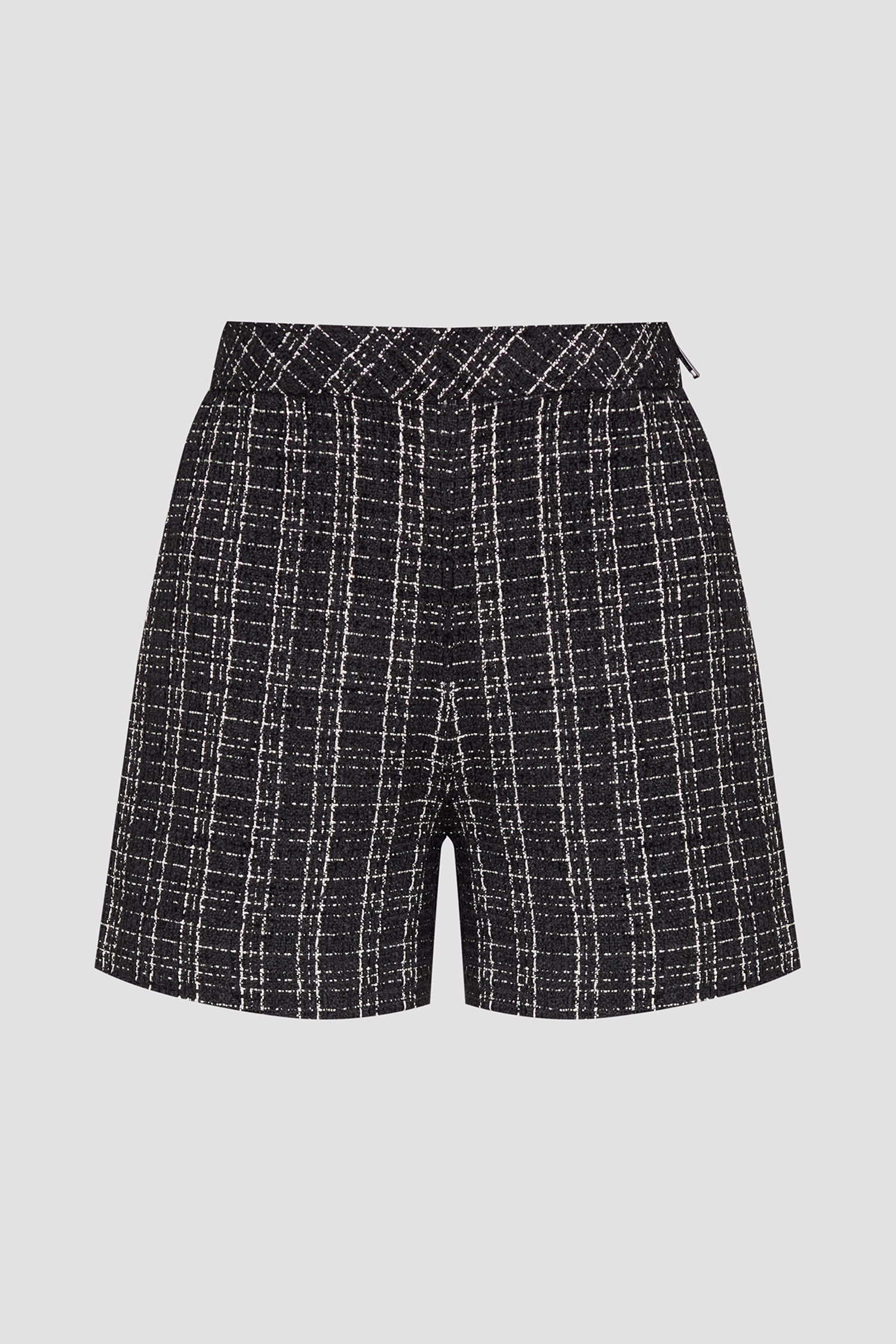 Женские черные твидовые шорты Guess W5BD65.W2382;JBLK