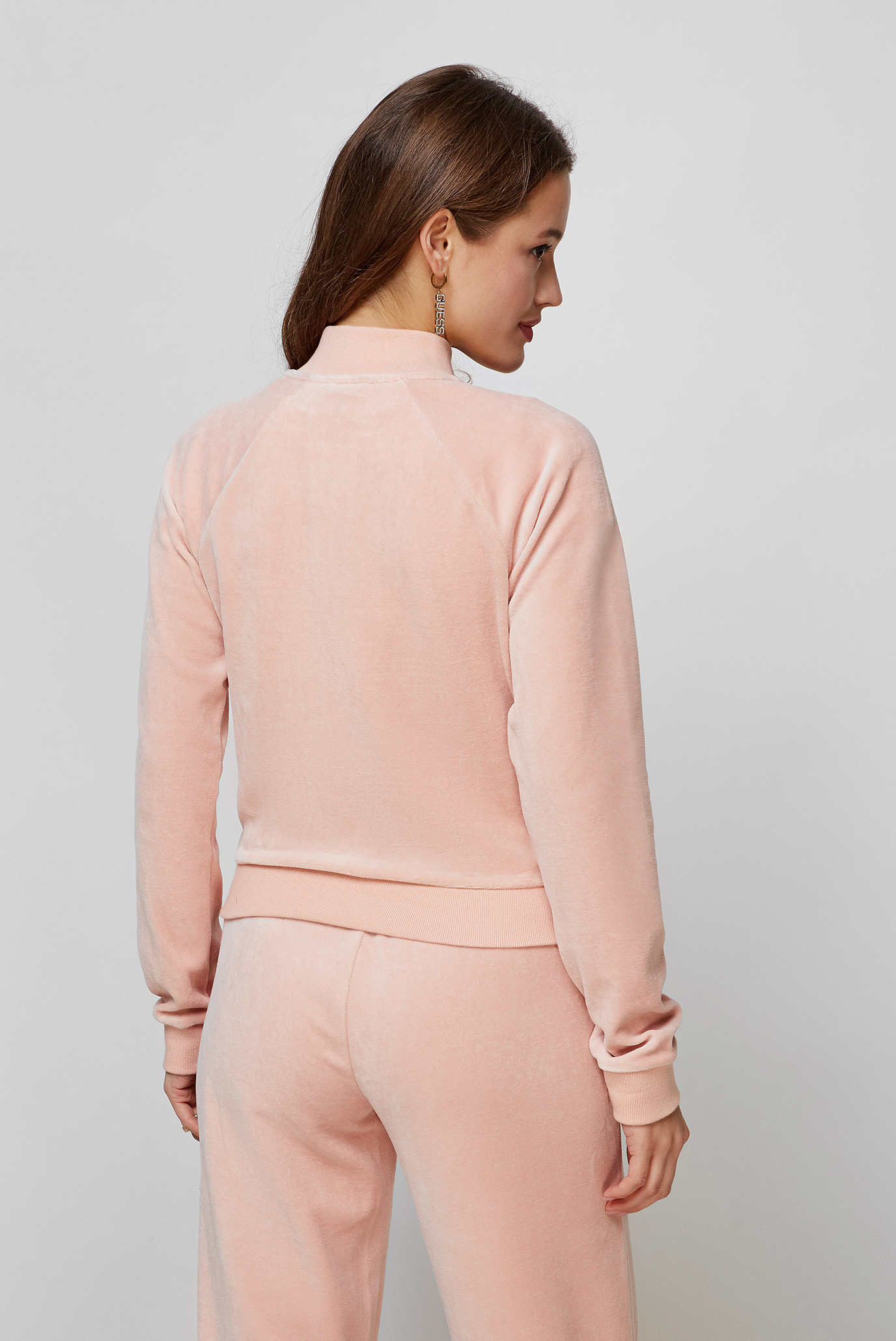 Женская персиковая спортивная кофта Guess W1BQ30.KAWX0;G6M1