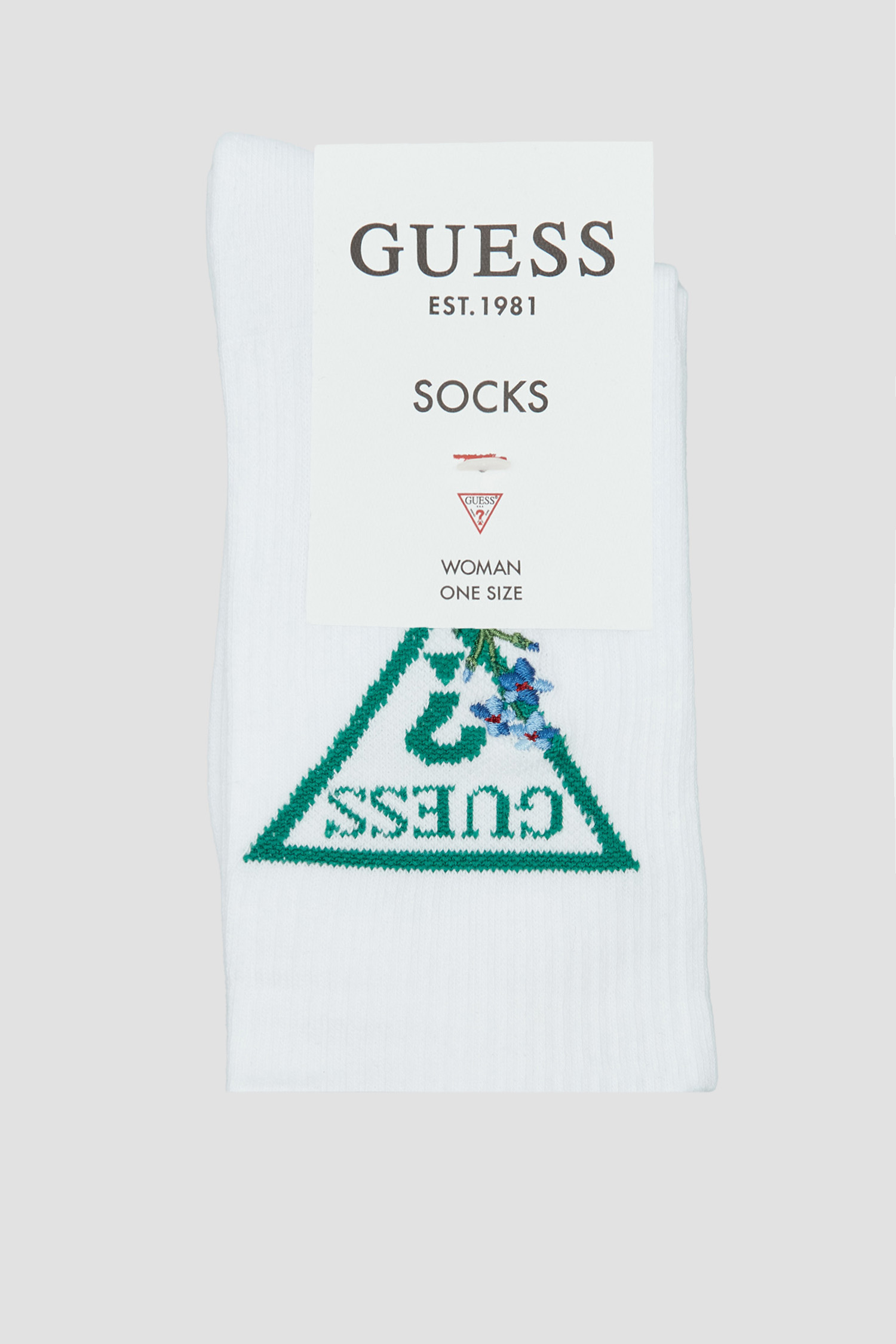 Жіночі білі шкарпетки Guess V4GZ02.ZZ00I;G011