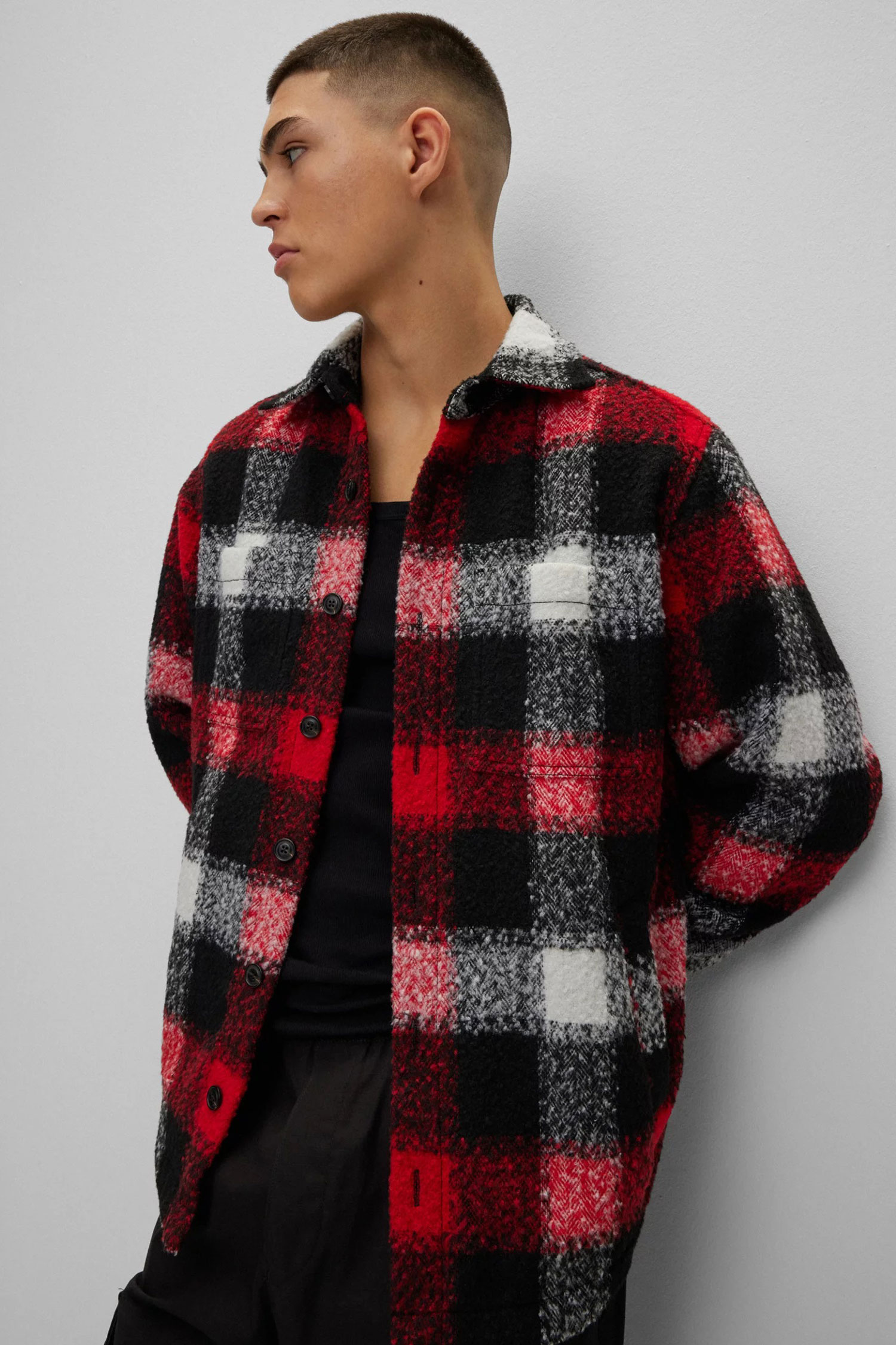 Чоловіча картата сорочка-пальто HUGO 50502103;693