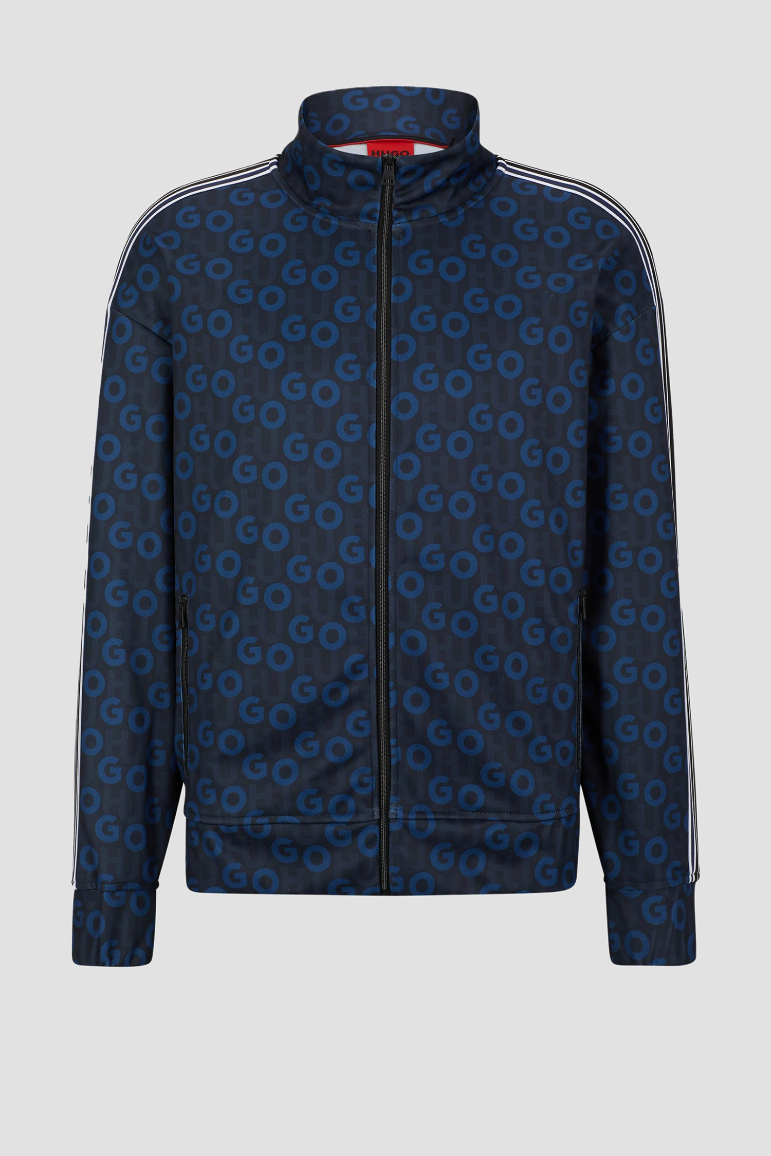 Мужская темно-синяя спортивная кофта с узором HUGO 50493706;405