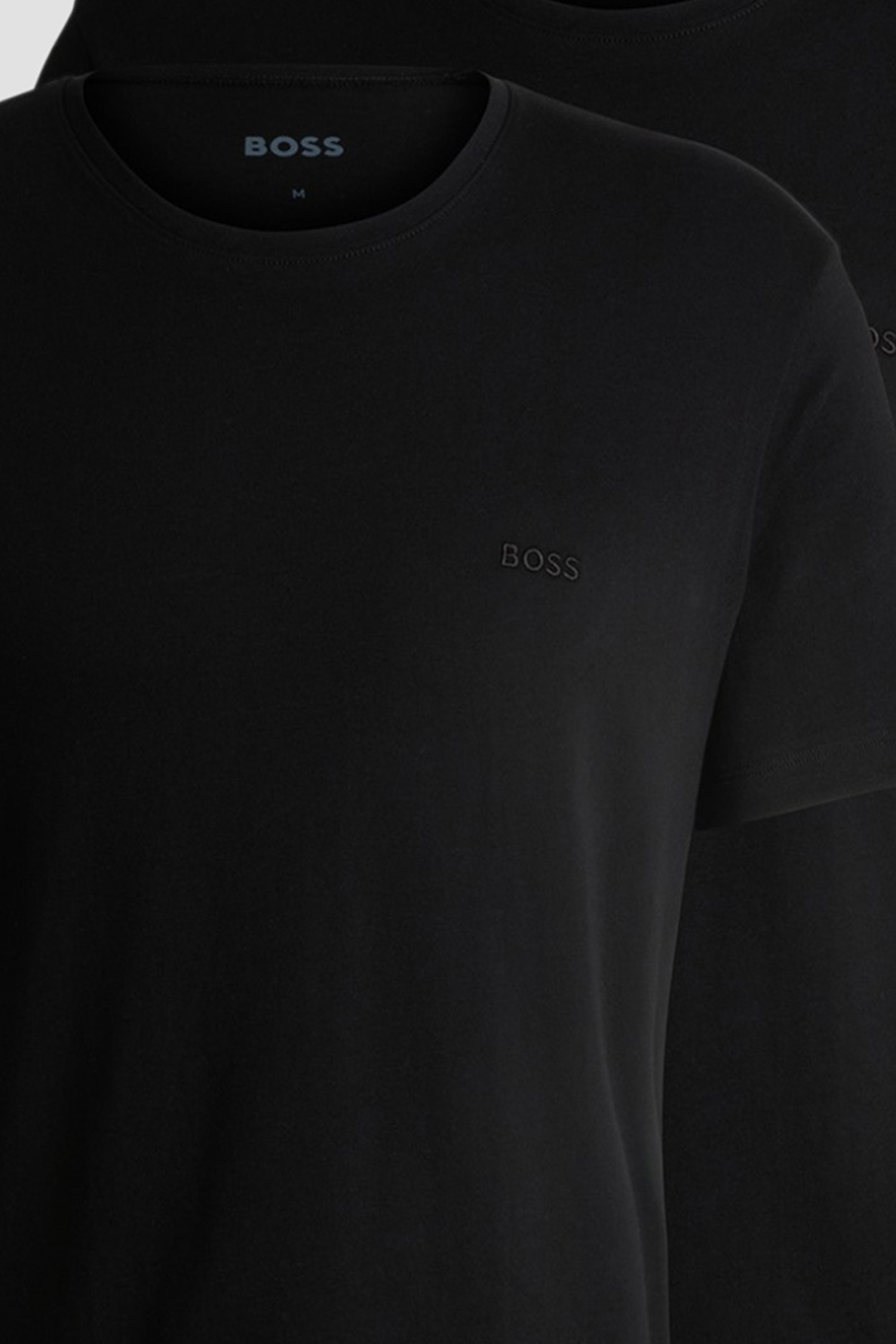 Мужская черная футболка (2 шт) BOSS 50479536;001