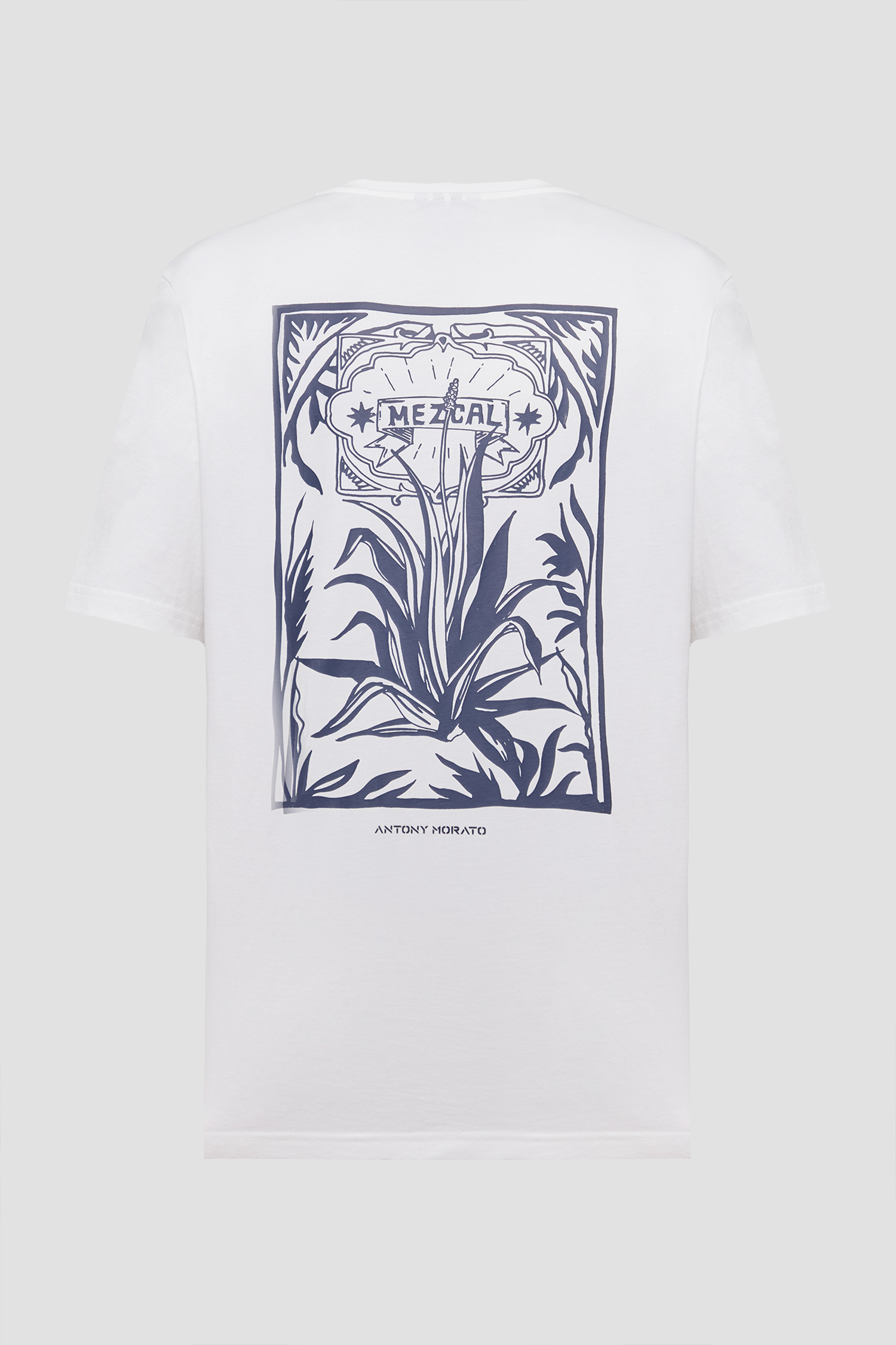 Мужская белая футболка Antony Morato MMKS02667.FA100240;1011