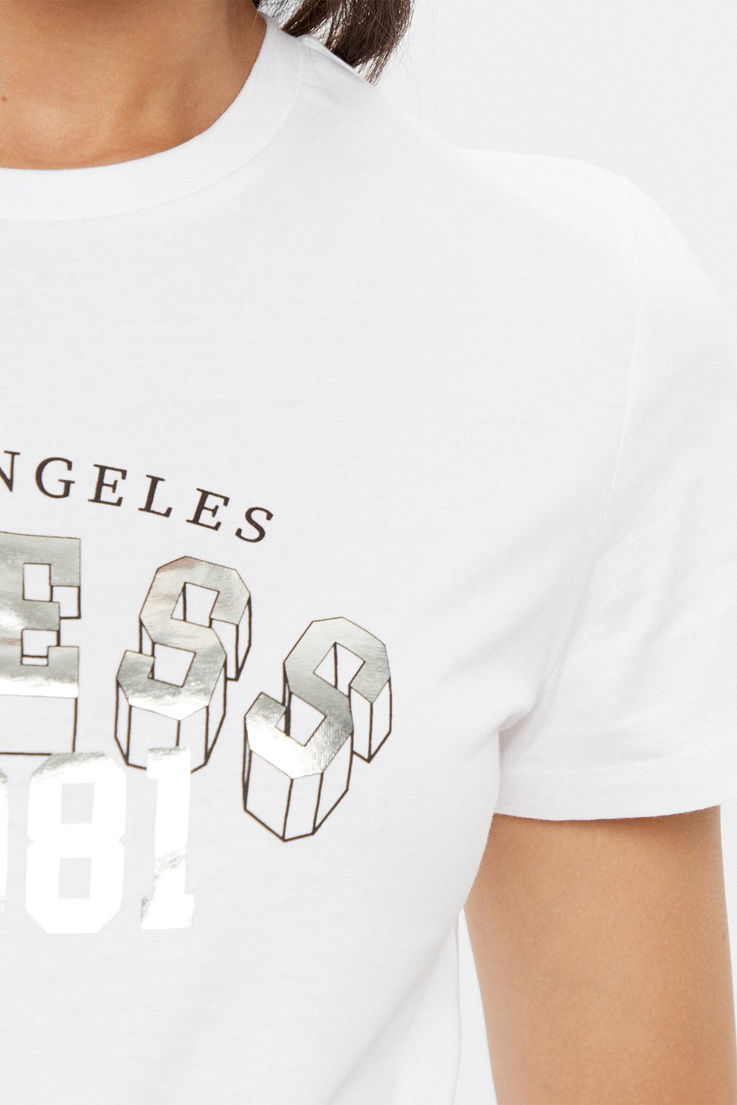 Женская белая футболка Guess V5RI06.I3Z14;G011