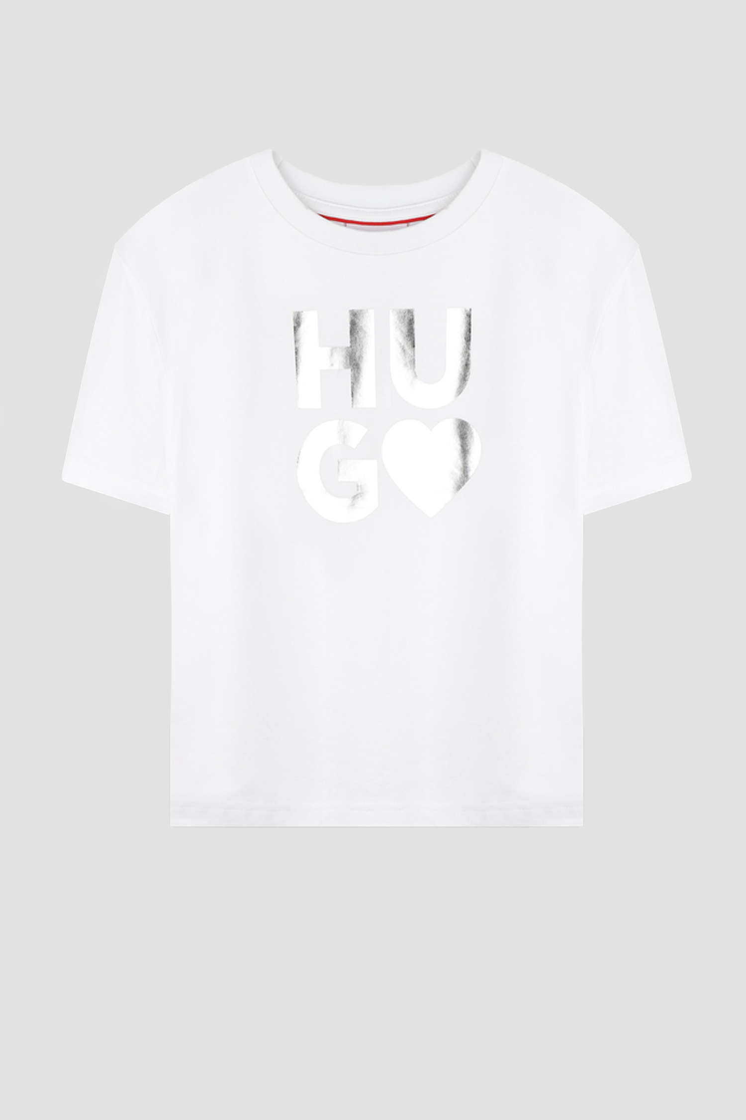 Дитяча біла футболка HUGO kids G00064;10P
