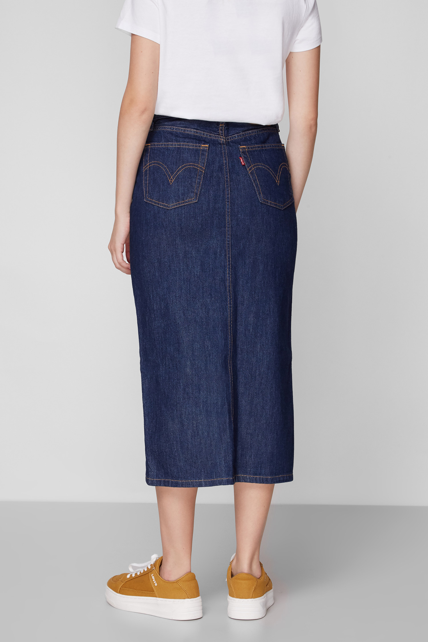 Женская темно-синяя джинсовая юбка Levi's® 85874;0002