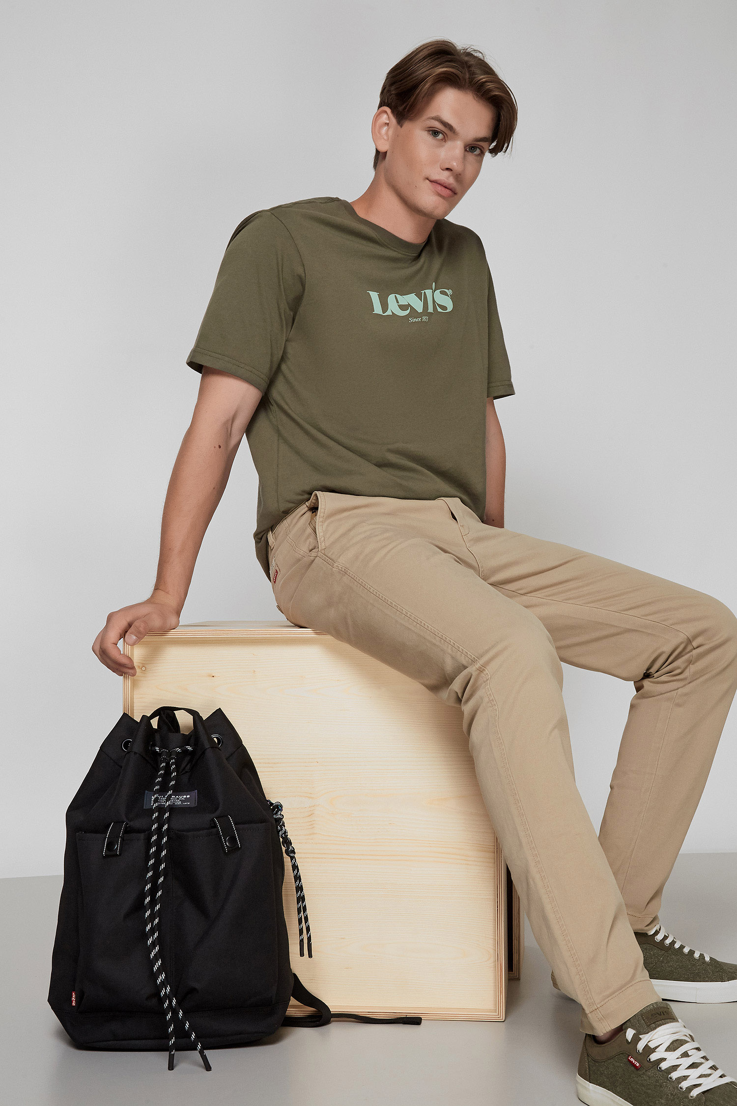 Зеленая футболка для парней Levi’s® 16143;0295
