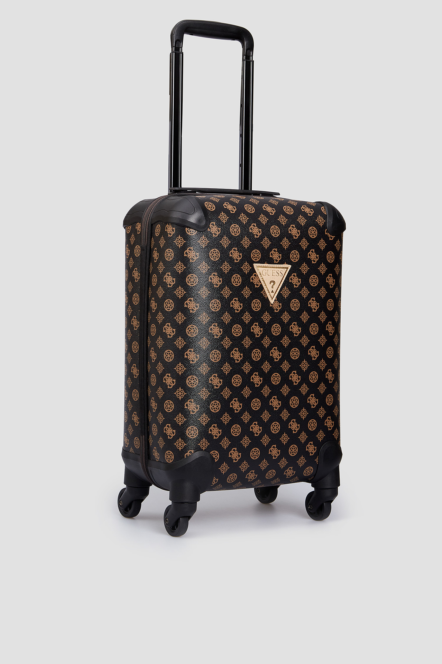 Жіночий темно-коричневий чемодан Guess TWP745.29430;BRO