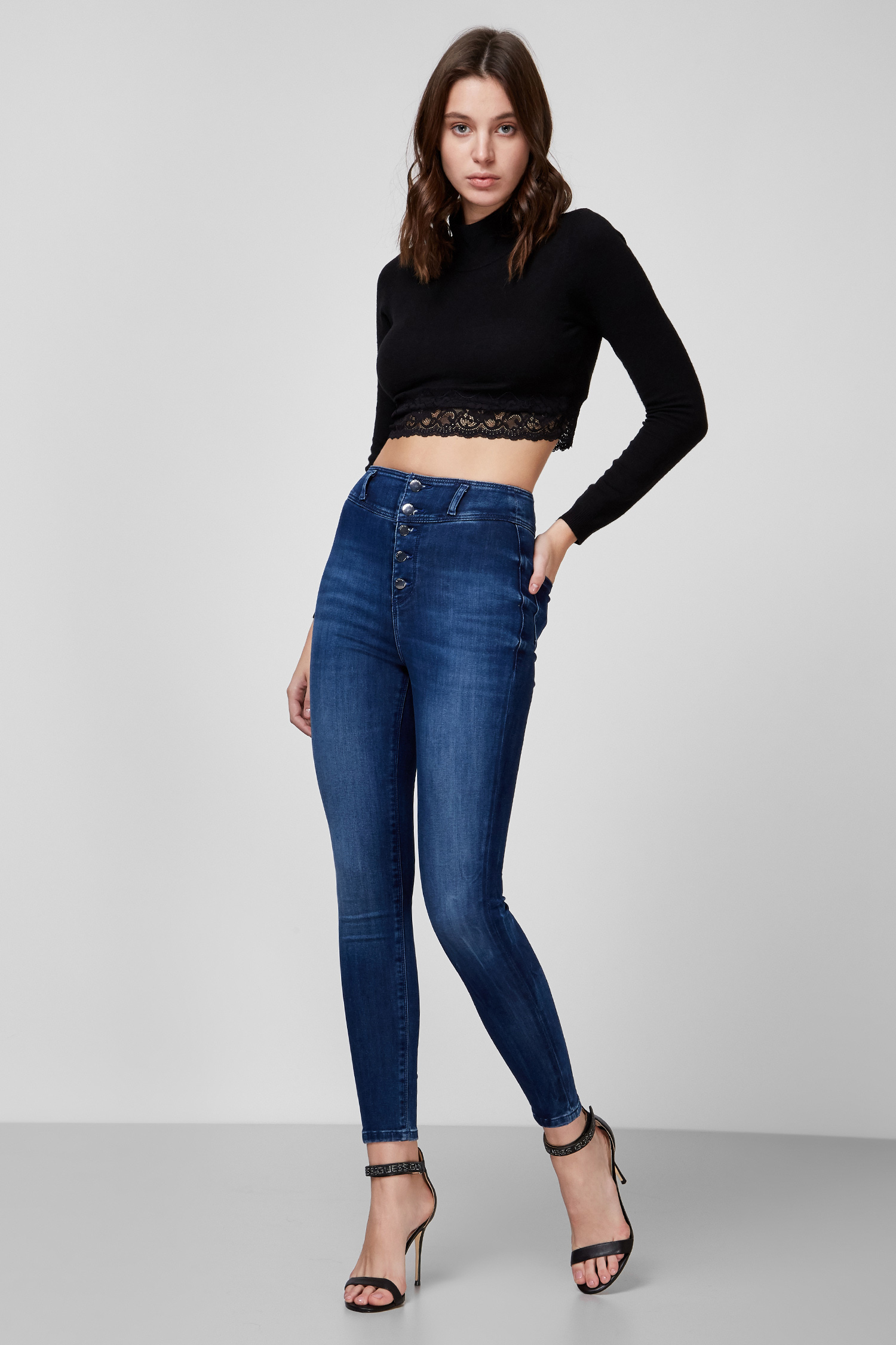 Жіночі темно-сині джинси Skinny Fit Conny Guess W0BA00.D4651;BLW1