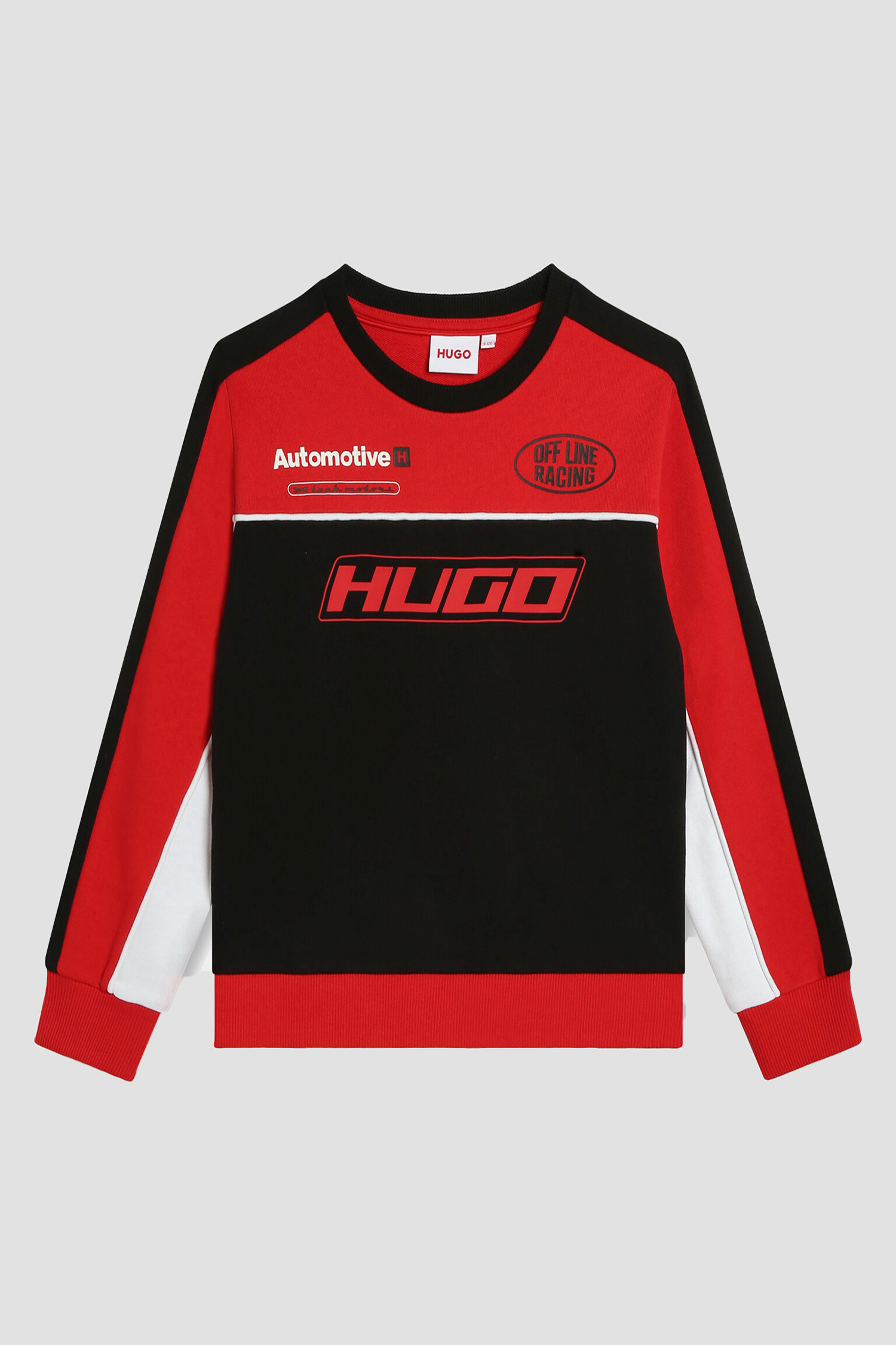 Дитячий червоний світшот HUGO kids G00027;X70