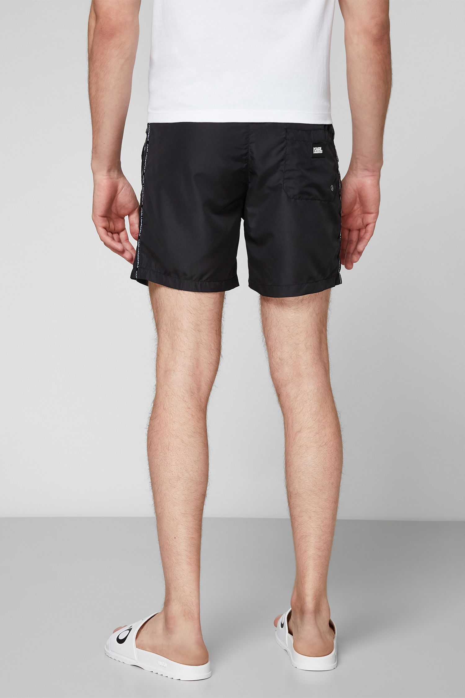 Мужские черные плавательные шорты Karl Lagerfeld KL21MBM03;BLACK ...