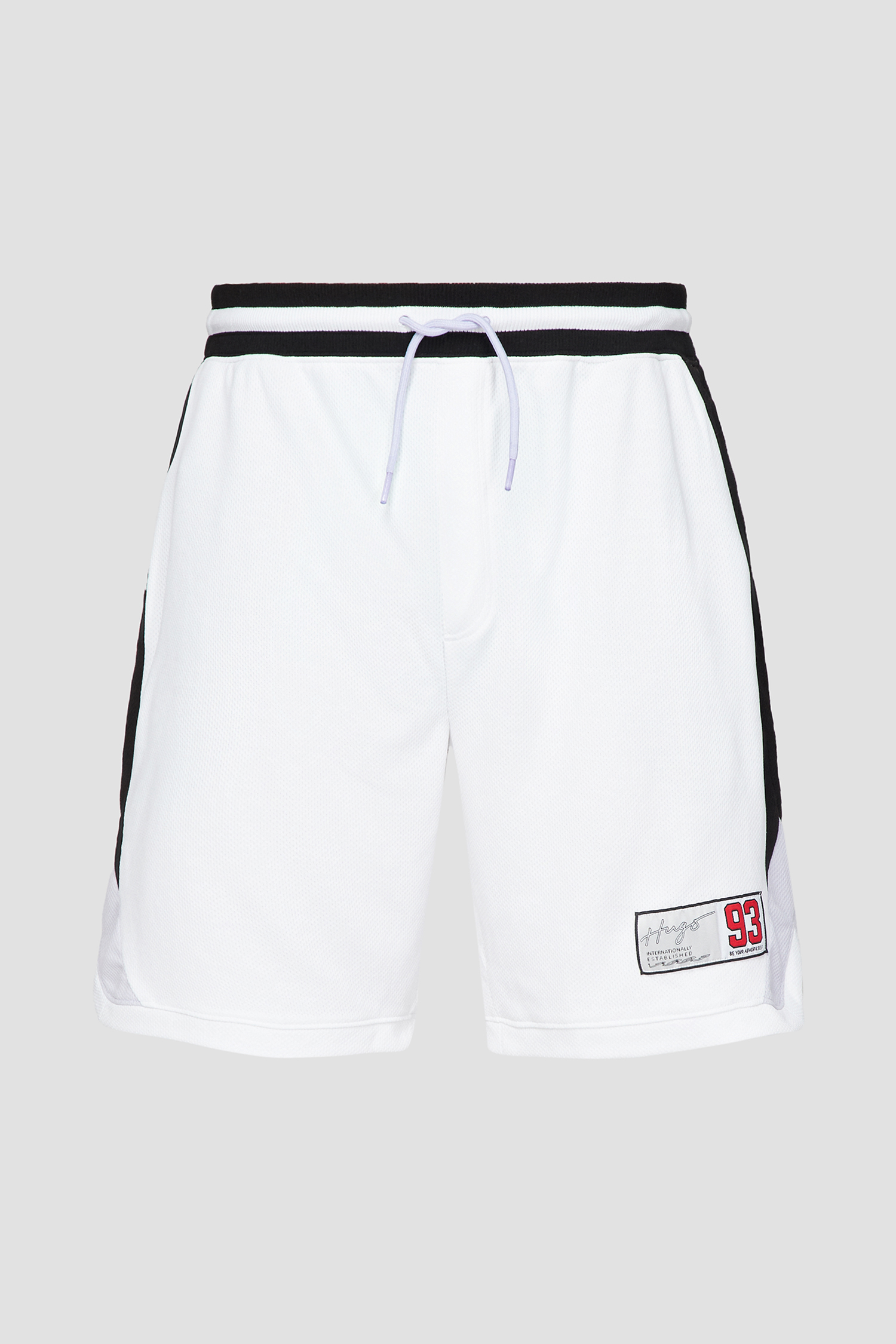 Мужские белые шорты HUGO 50489621;100
