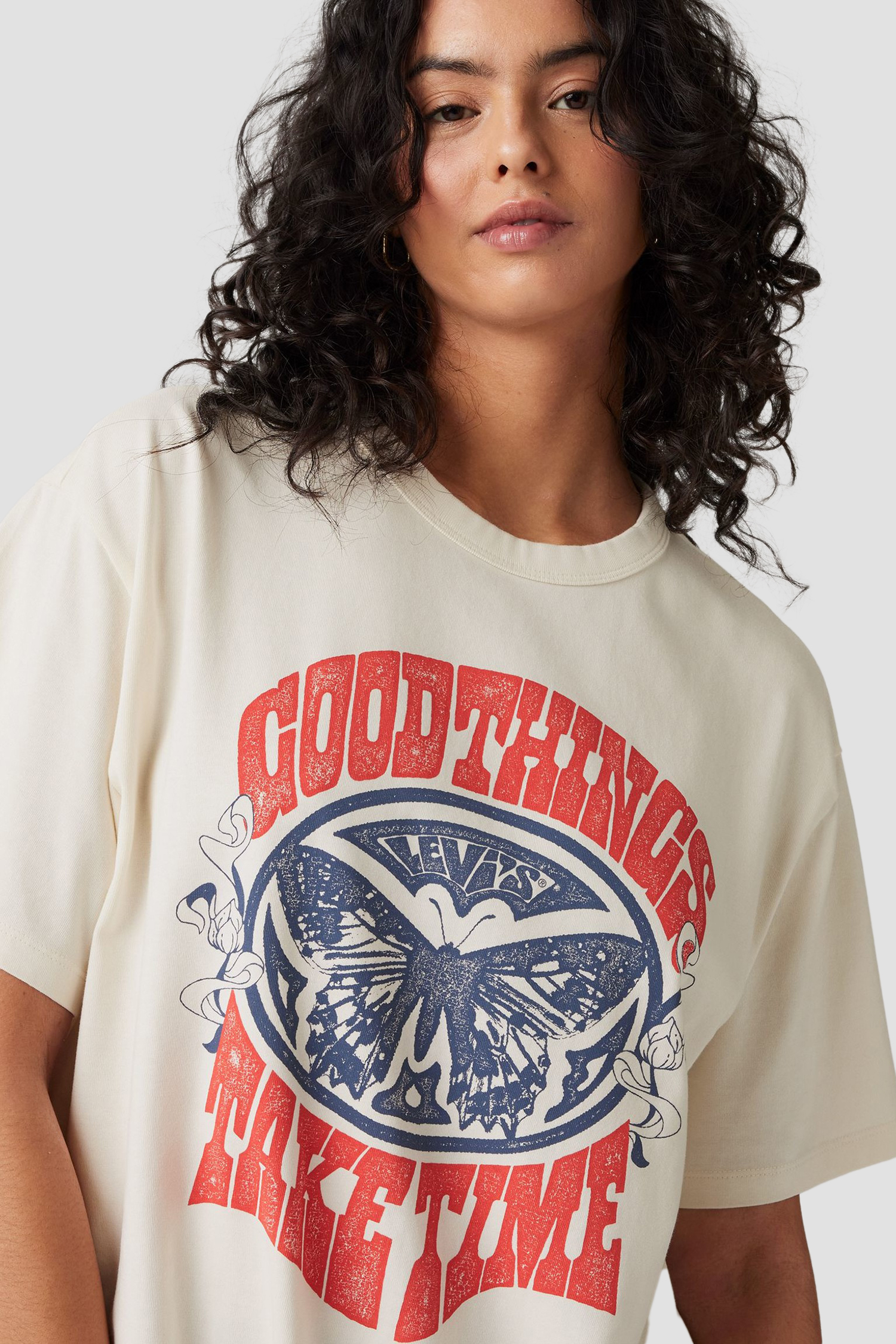 Женская белая футболка Levi’s® 001MX;0000