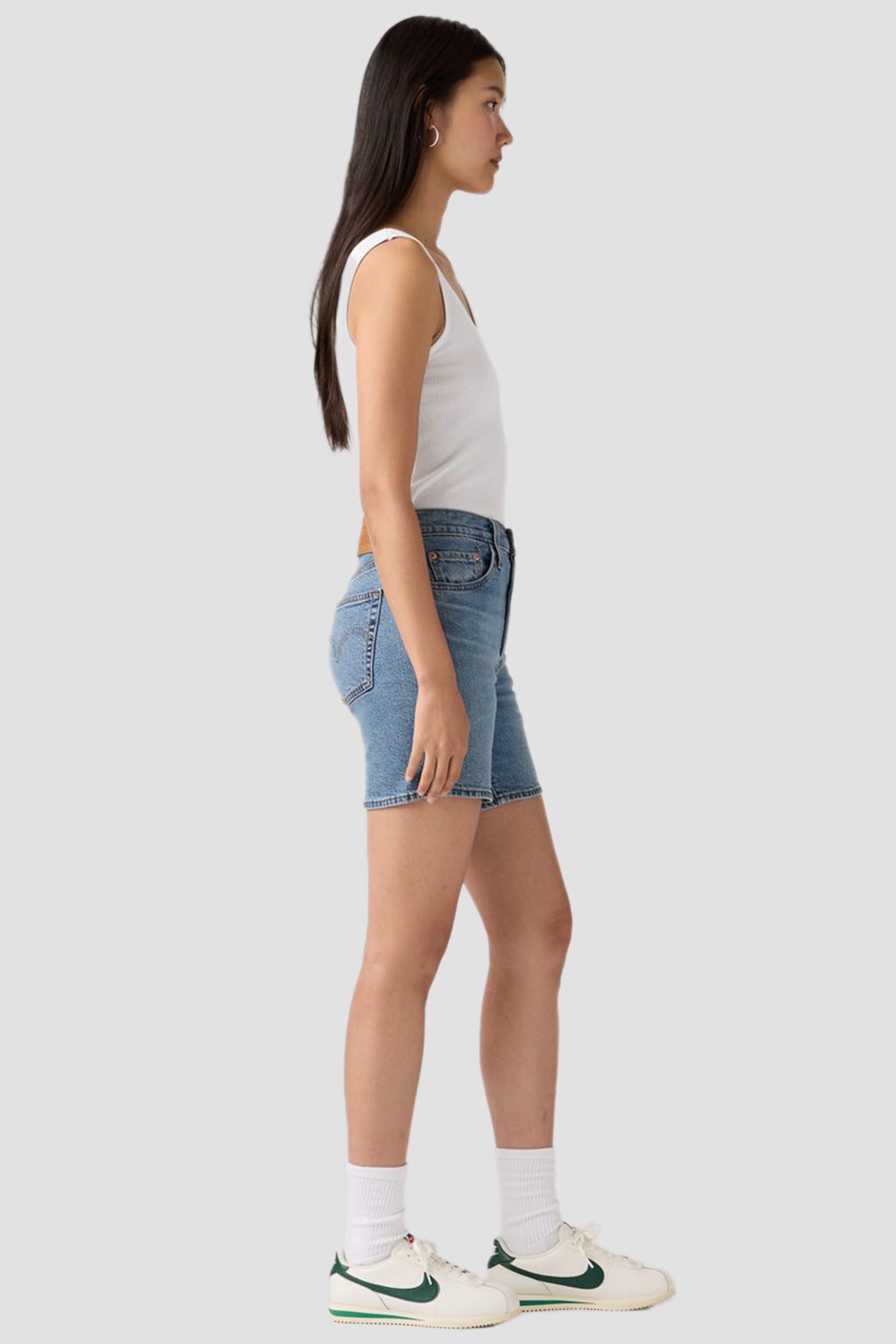 Жіночі блакитні джинсові шорти 501® Mid Thigh Levi’s® A9296;0006