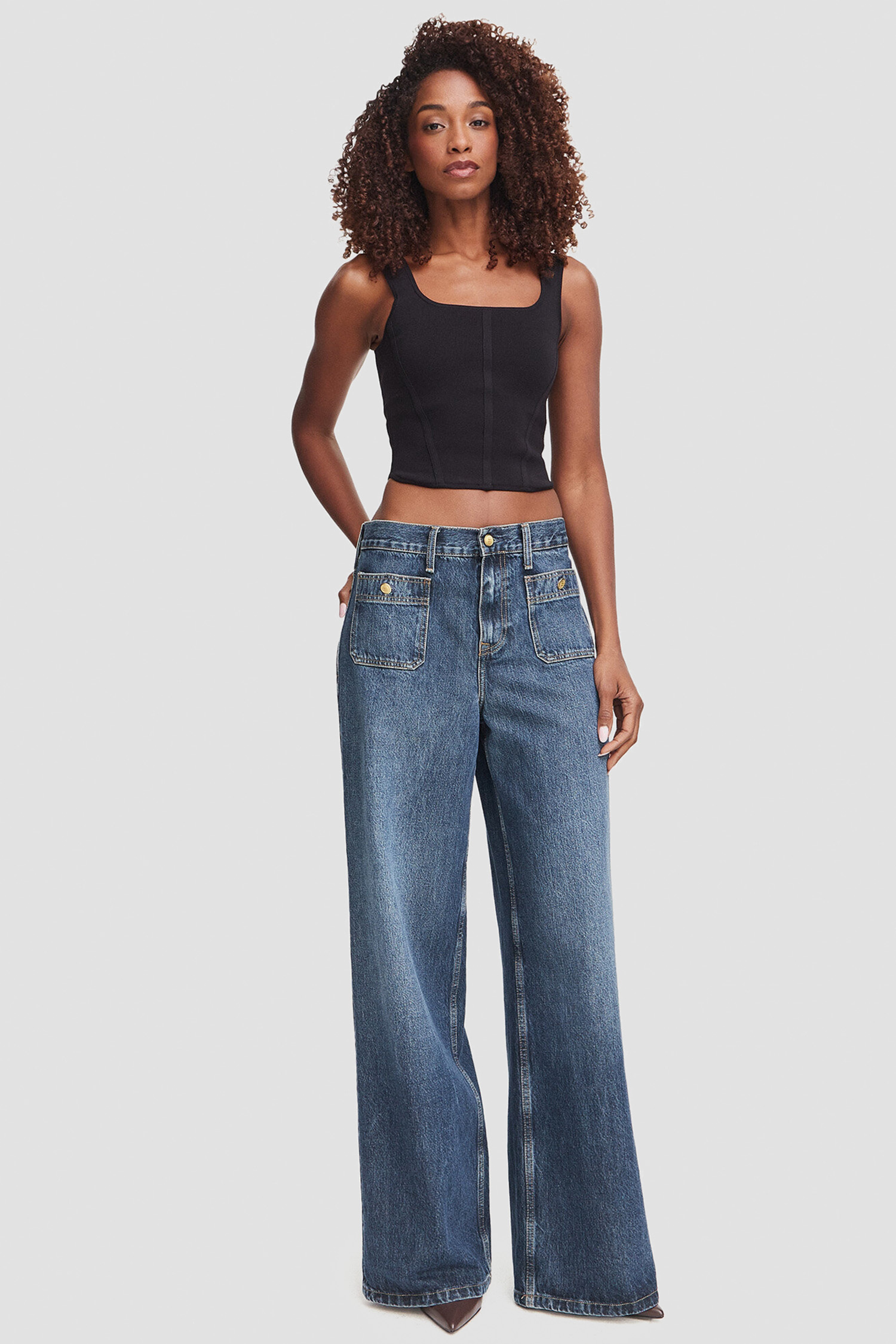 Женский черный топ Guess W6YZ08.Z0979;JBLK