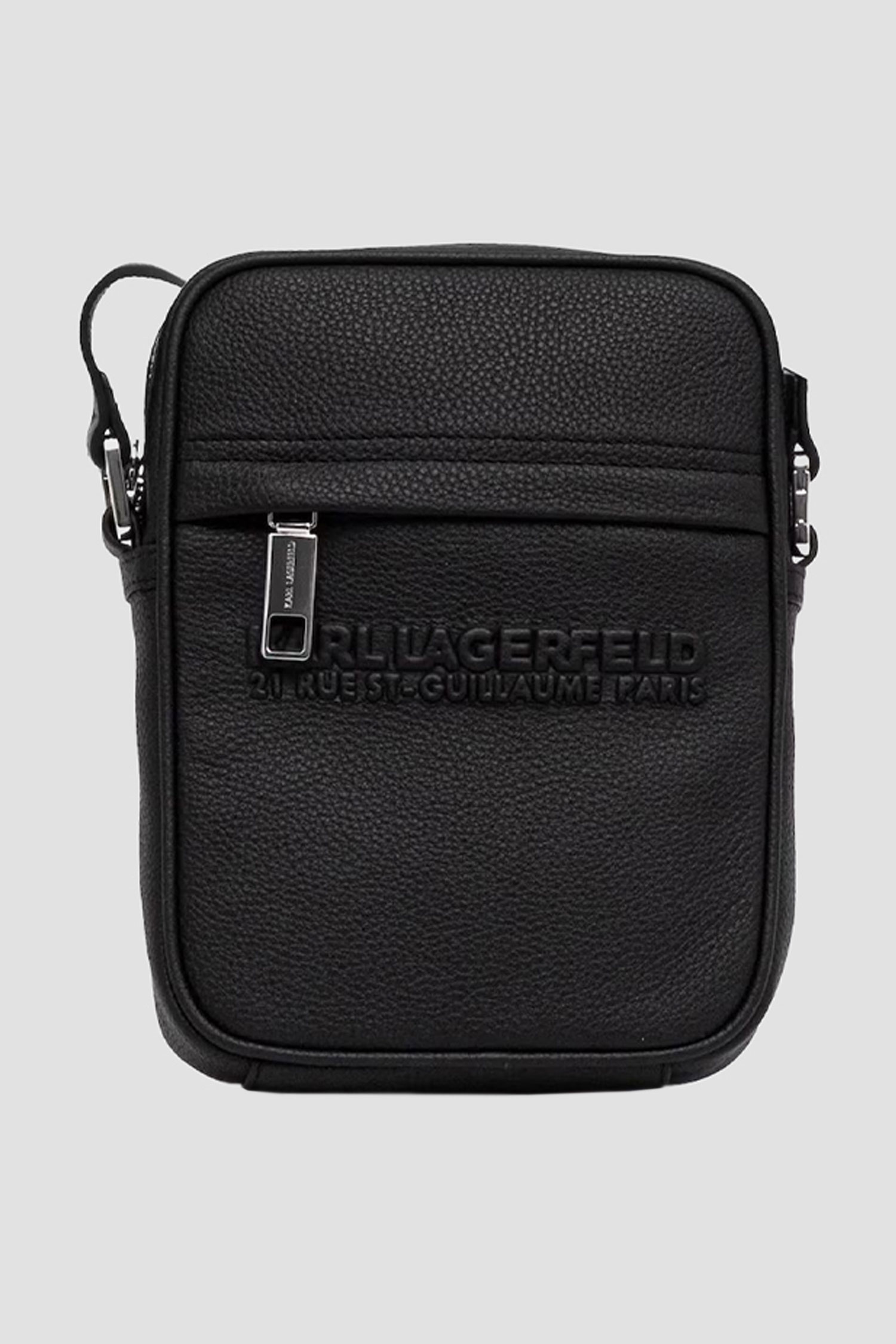 Чоловіча чорна шкіряна сумка Karl Lagerfeld A3M30177;999