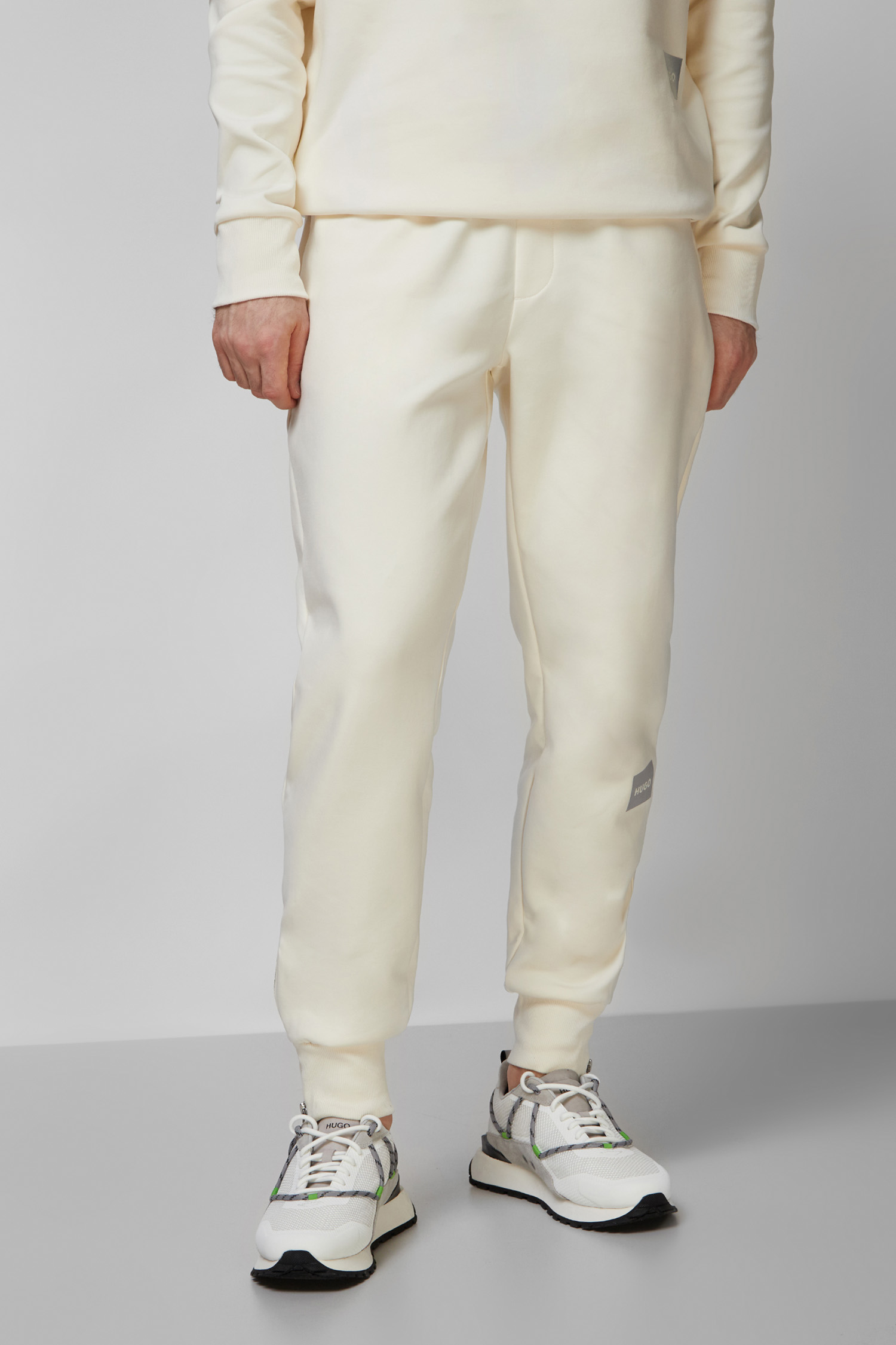 Мужские белые спортивные брюки HUGO 50461684;107