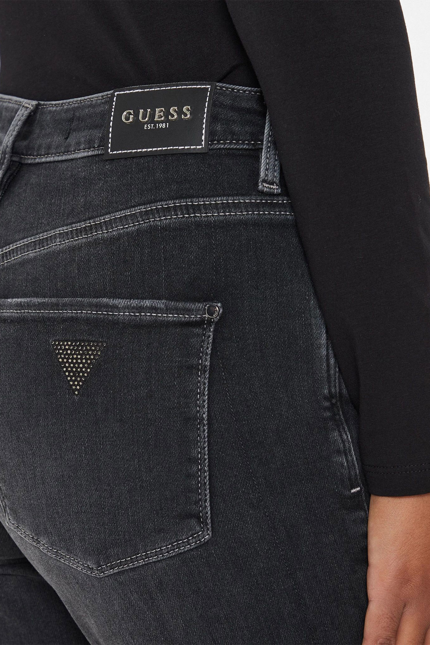 Женские черные джинсы Guess W4YA0I.D5DY1;C0UN