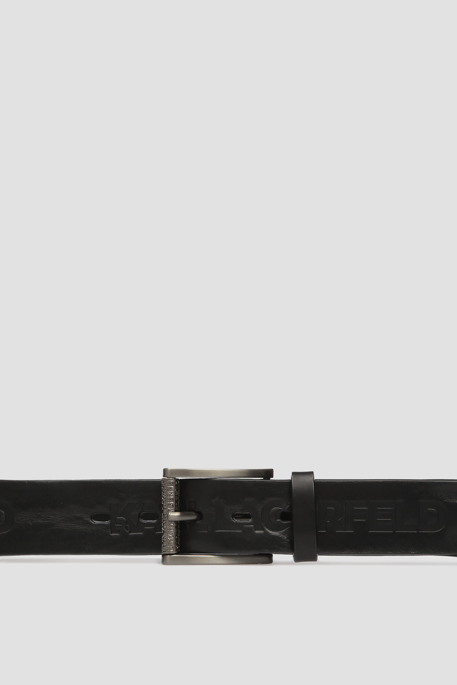 Мужской черный кожаный ремень Karl Lagerfeld 591448.815300;990