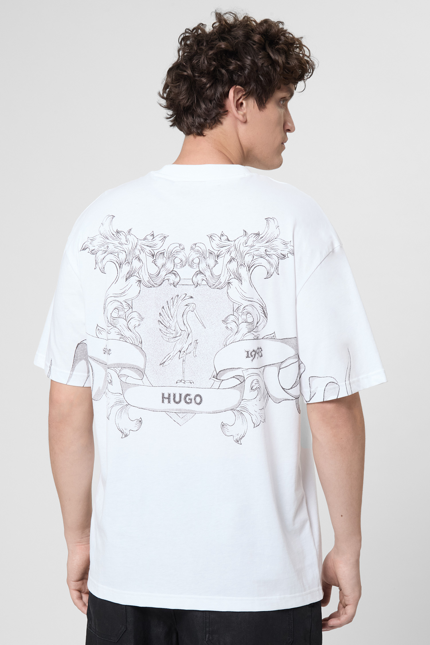 Чоловіча біла футболка HUGO 50542817;100