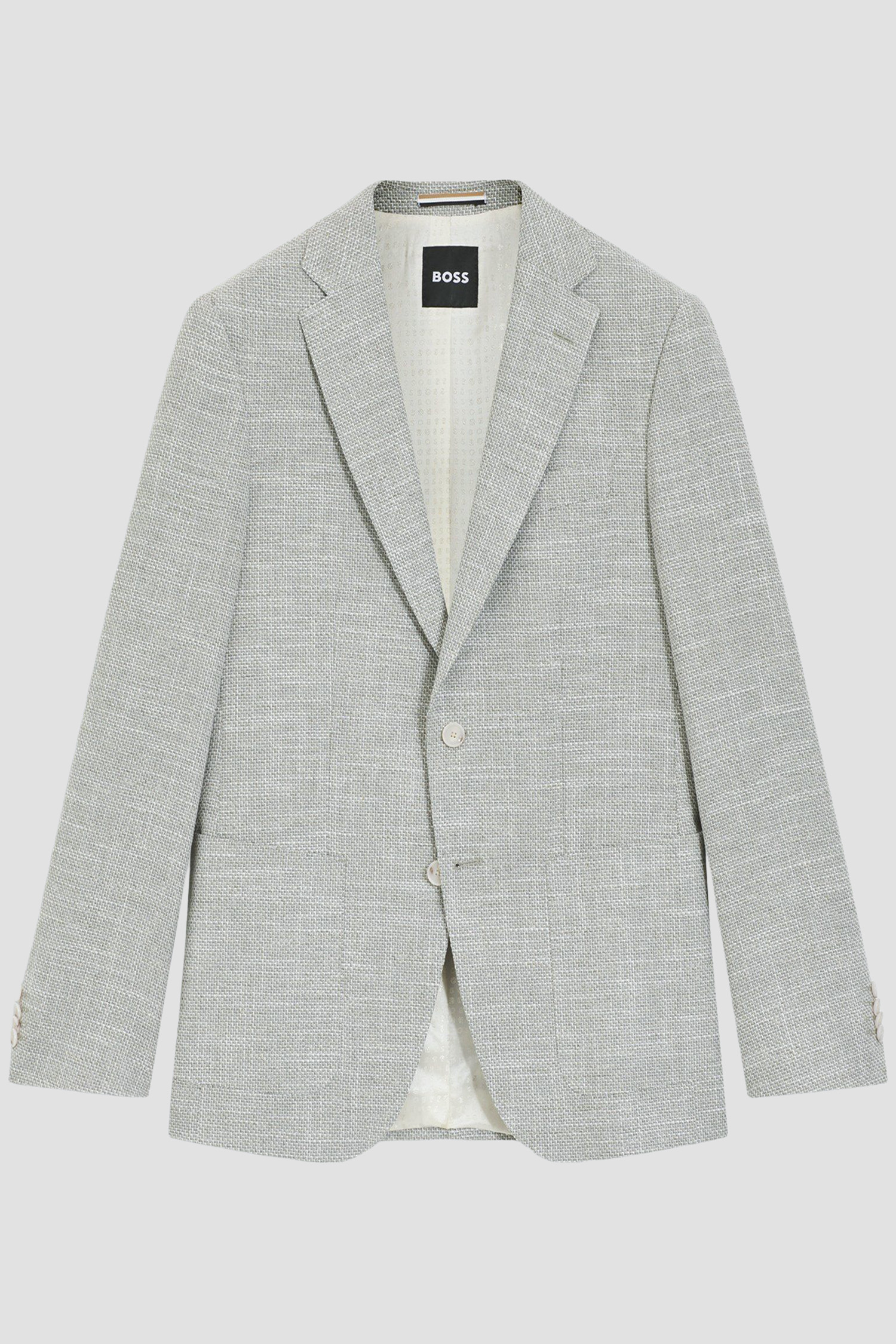 Мужской бежевый пиджак BOSS 50556910;373