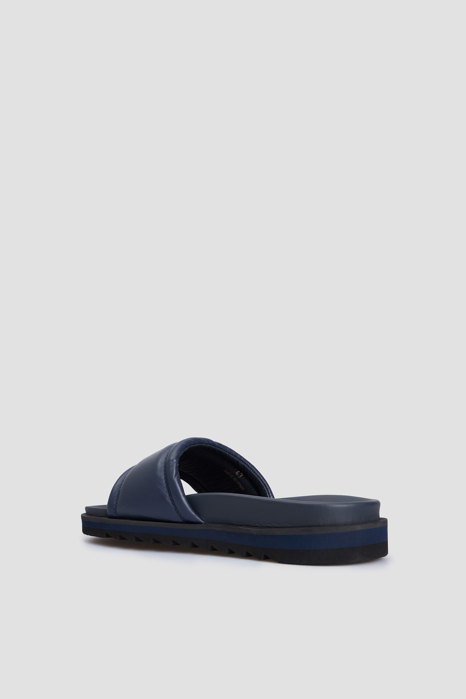 Чоловічі темно-сині шкіряні слайдери BALDININI U3EF30P1GOLD;1505