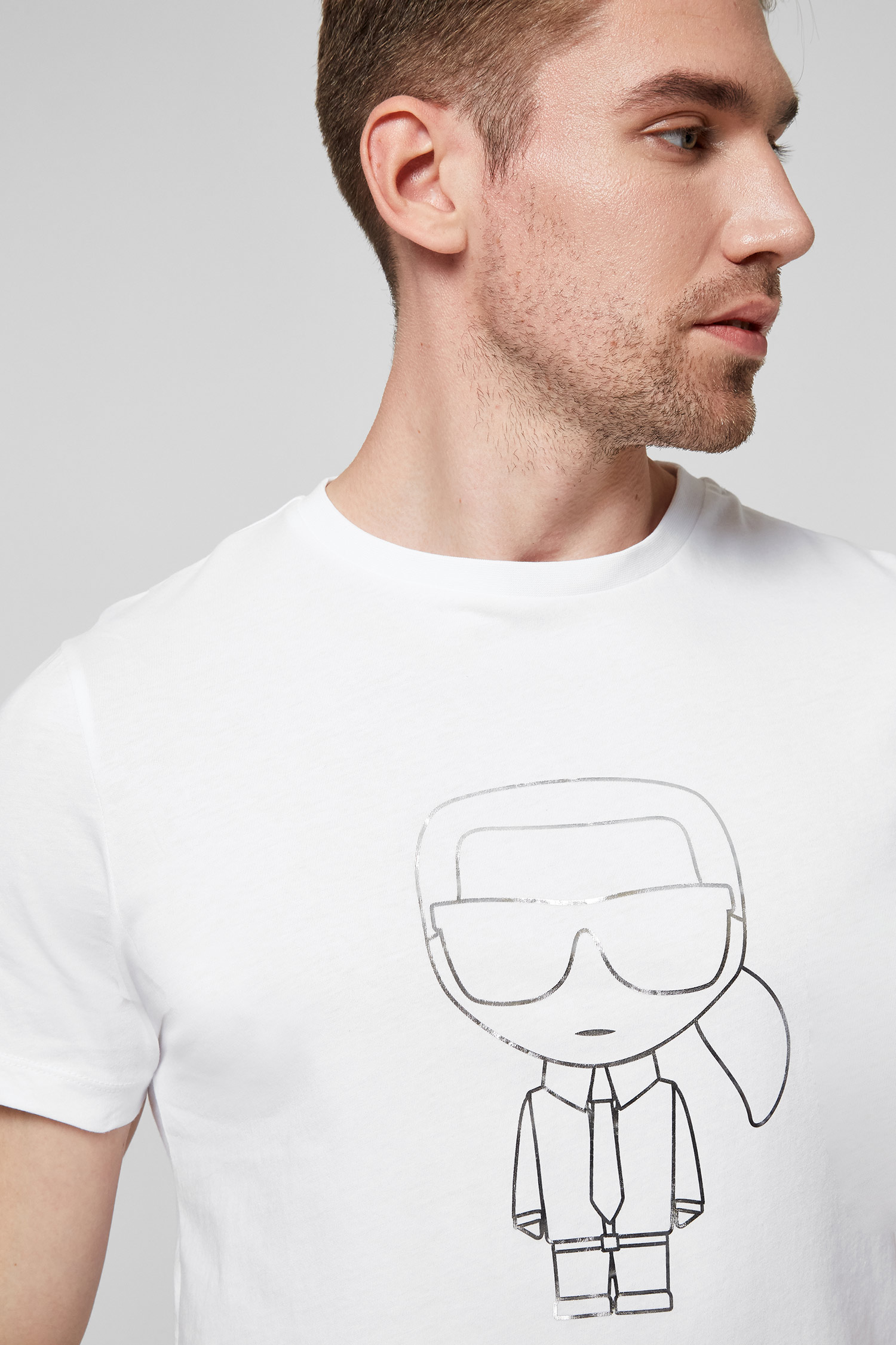 Мужская белая футболка Karl Lagerfeld 511224.755081;10