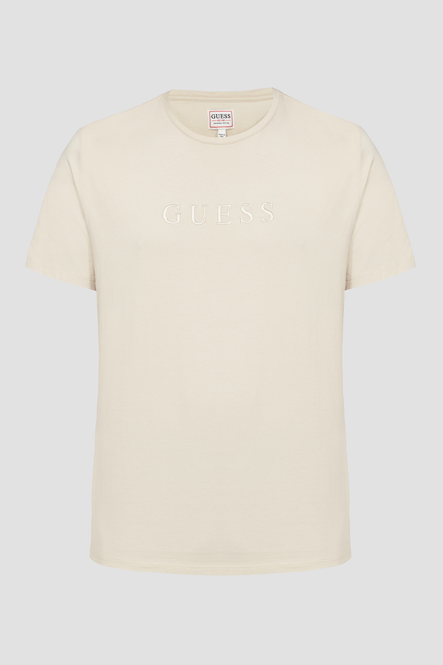 Мужская бежевая футболка Guess M2BP47.K7HD0;NMD