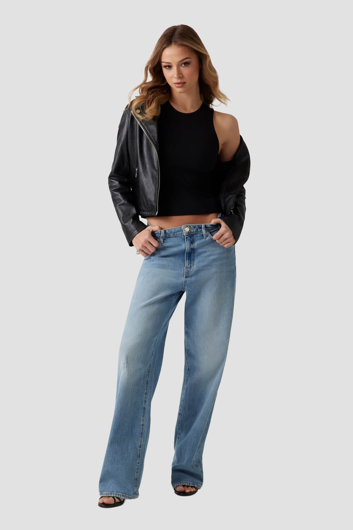 Жіночі блакитні джинси Guess W5GA1G.D4K30;CLEN