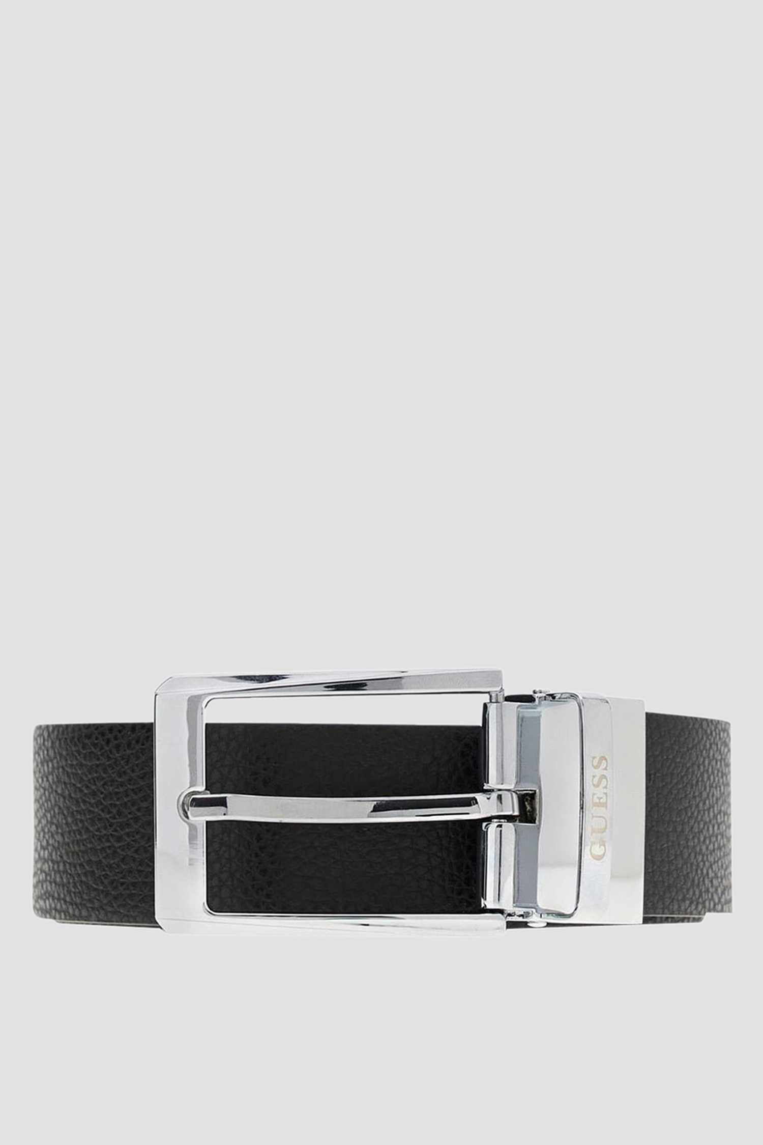 Мужской черный кожаный ремень Guess BM7948.P6335;BLA