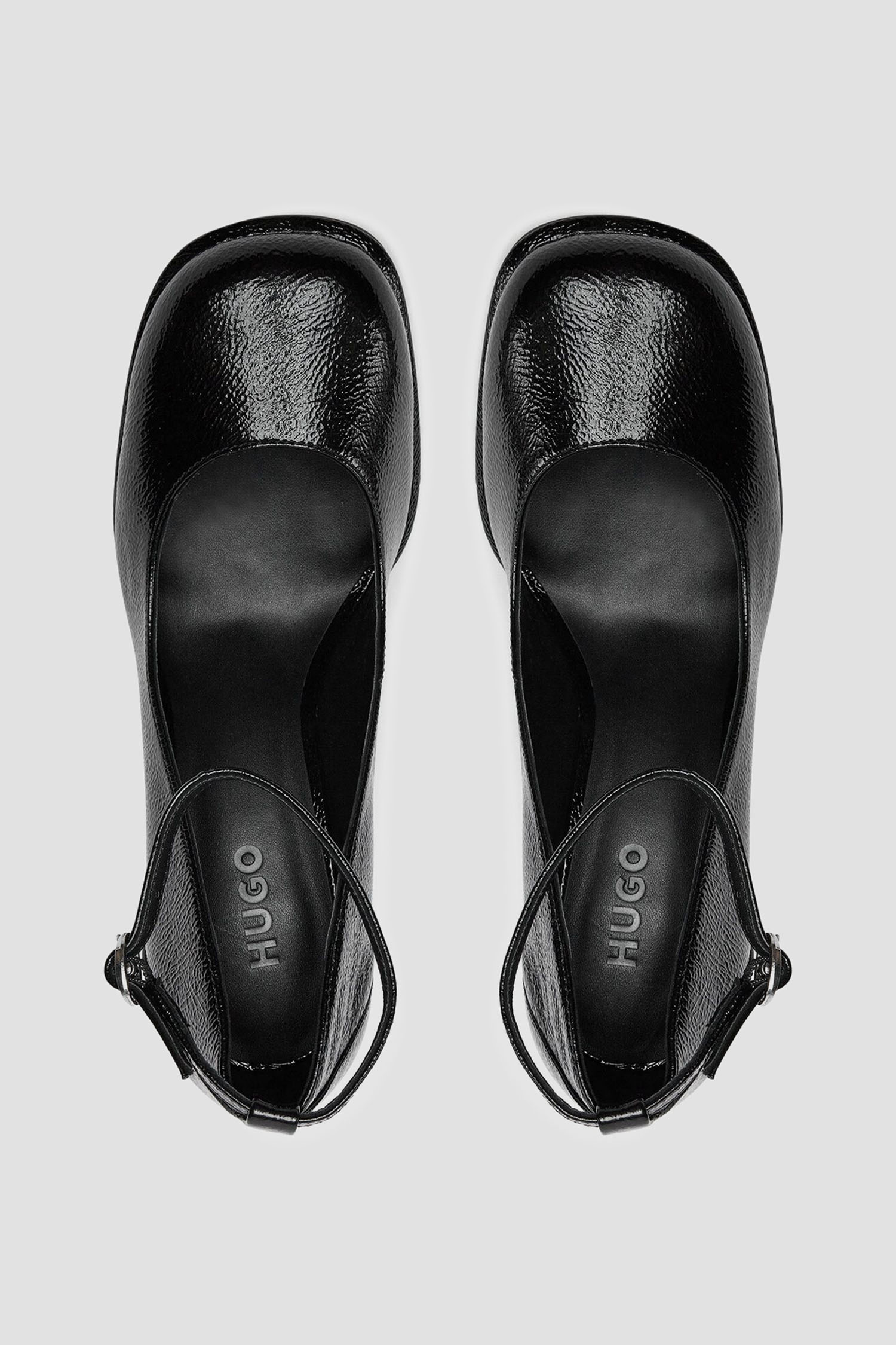 Жіночі чорні шкіряні туфлі HUGO 50536423;001