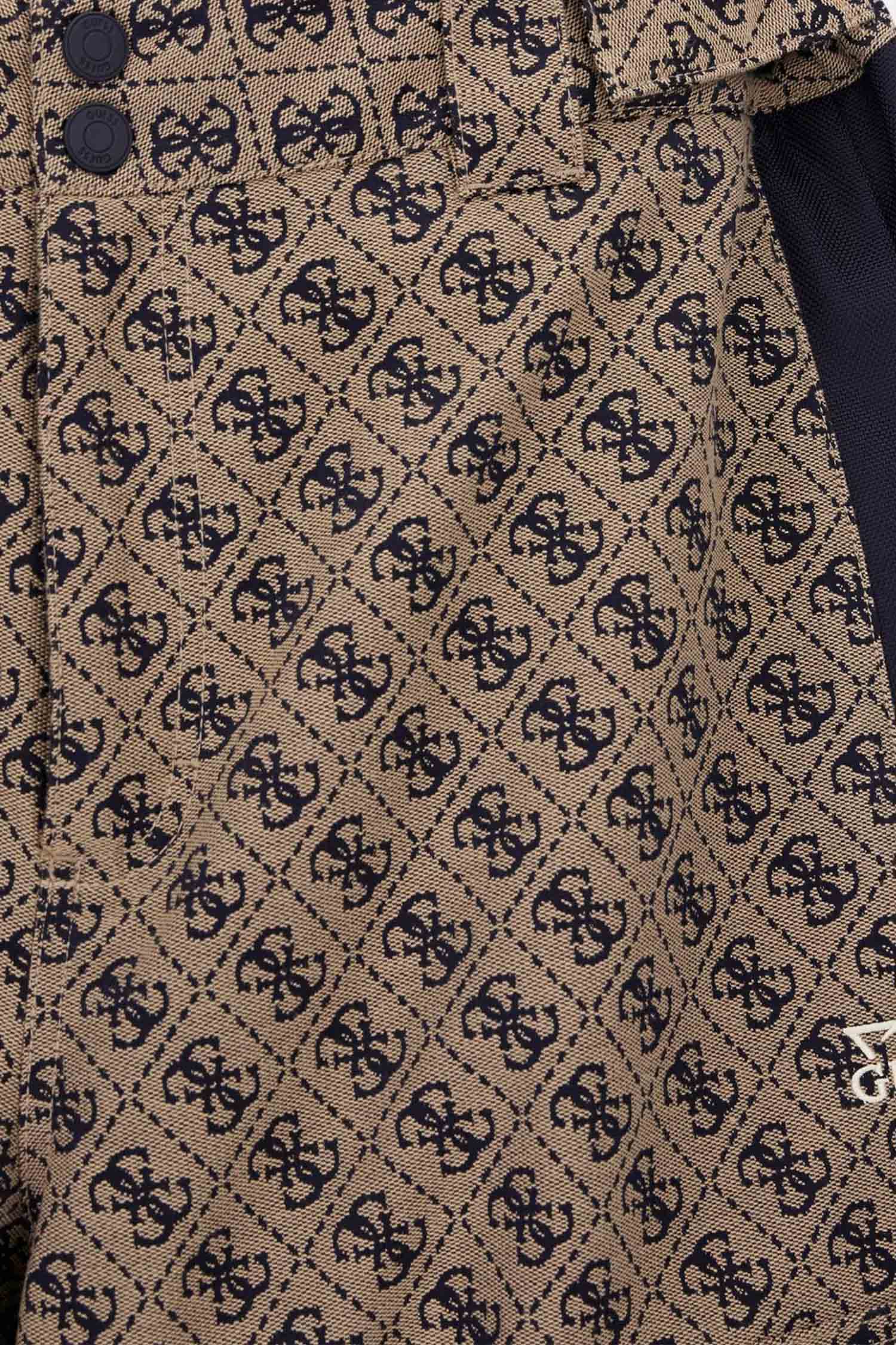 Чоловічі бежеві лижні штани з візерунком Guess M5BB77.WF182;FN4K