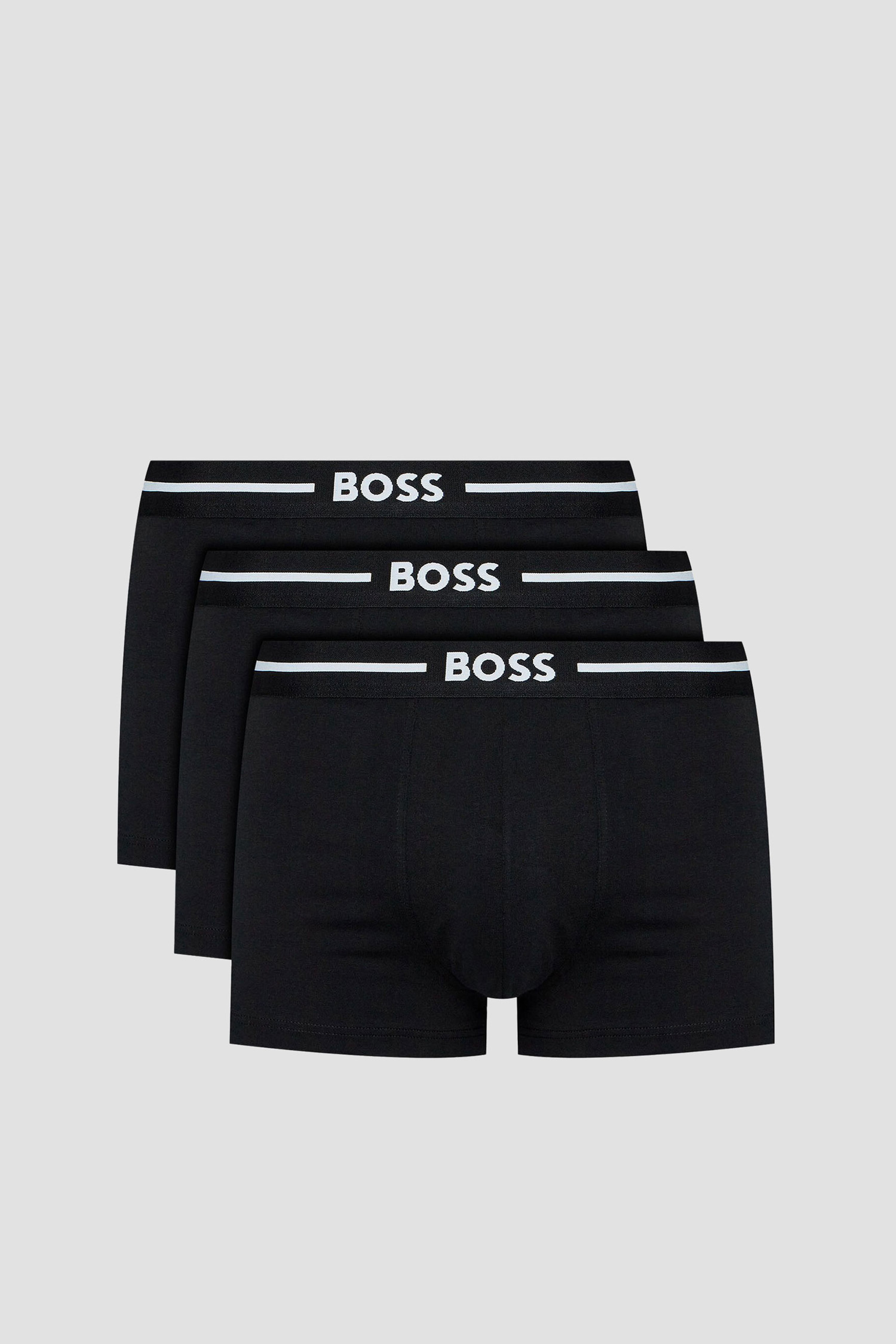 Чоловічі чорні боксери (3 шт) BOSS 50510687;001
