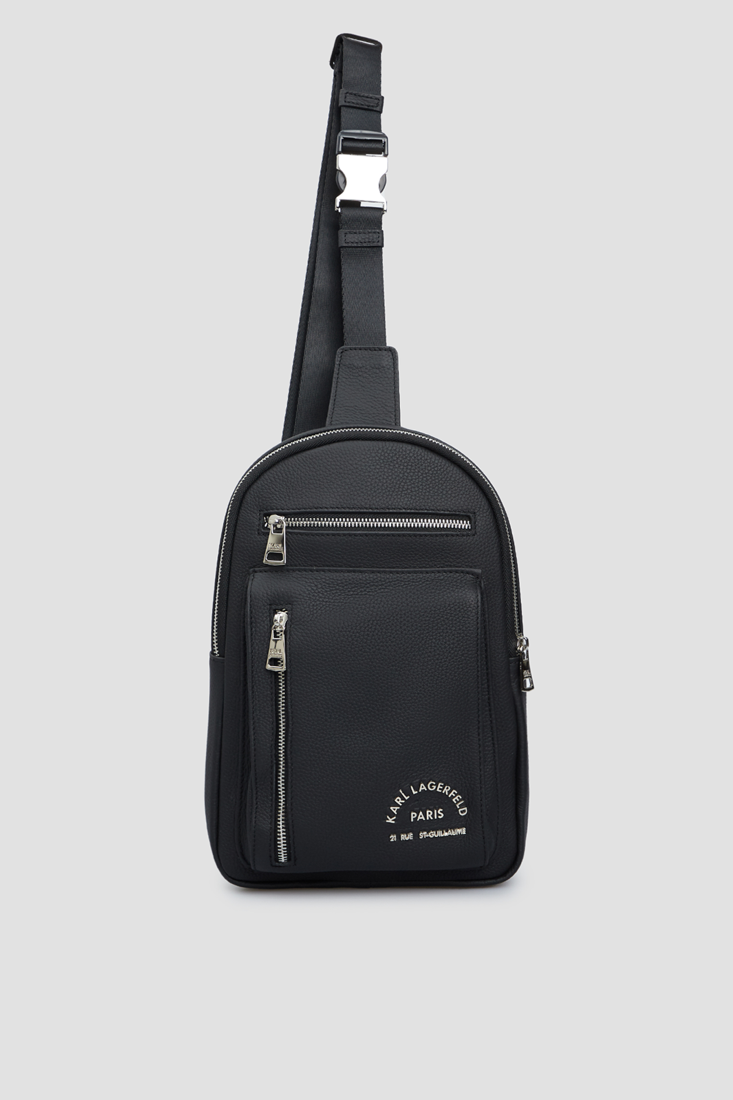 Чоловіча чорна шкіряна сумка Karl Lagerfeld 544451.815919;990
