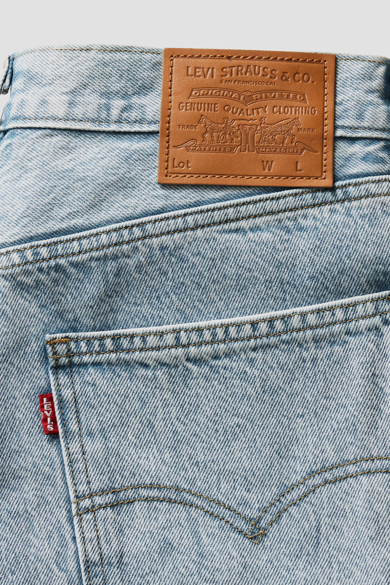 Мужские голубые джинсовые шорты 478™ Baggy Cargo Levi’s® 001GU;0004