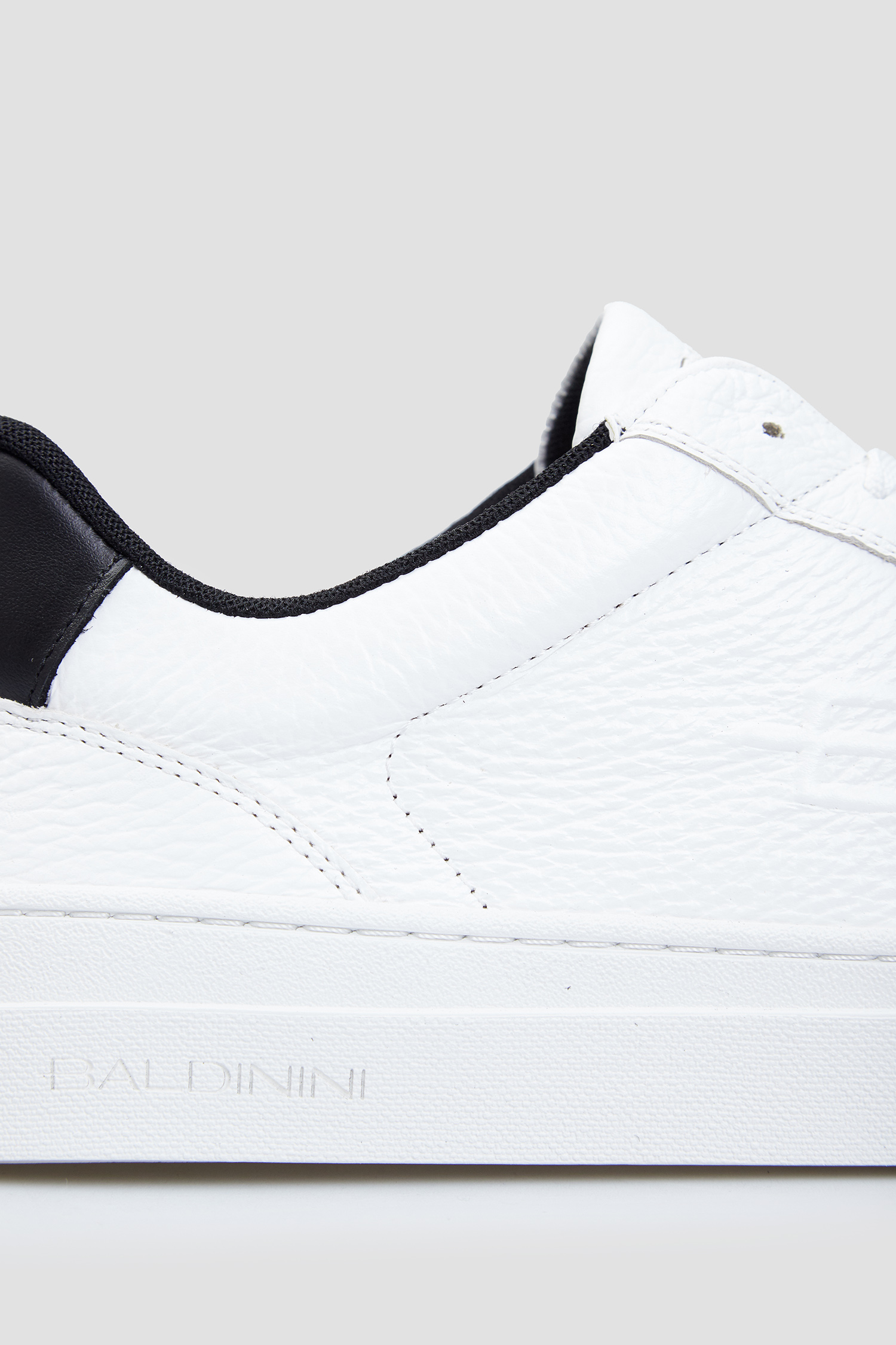 Мужские белые кожаные сникерсы BALDININI U5B801T1CERV;9000