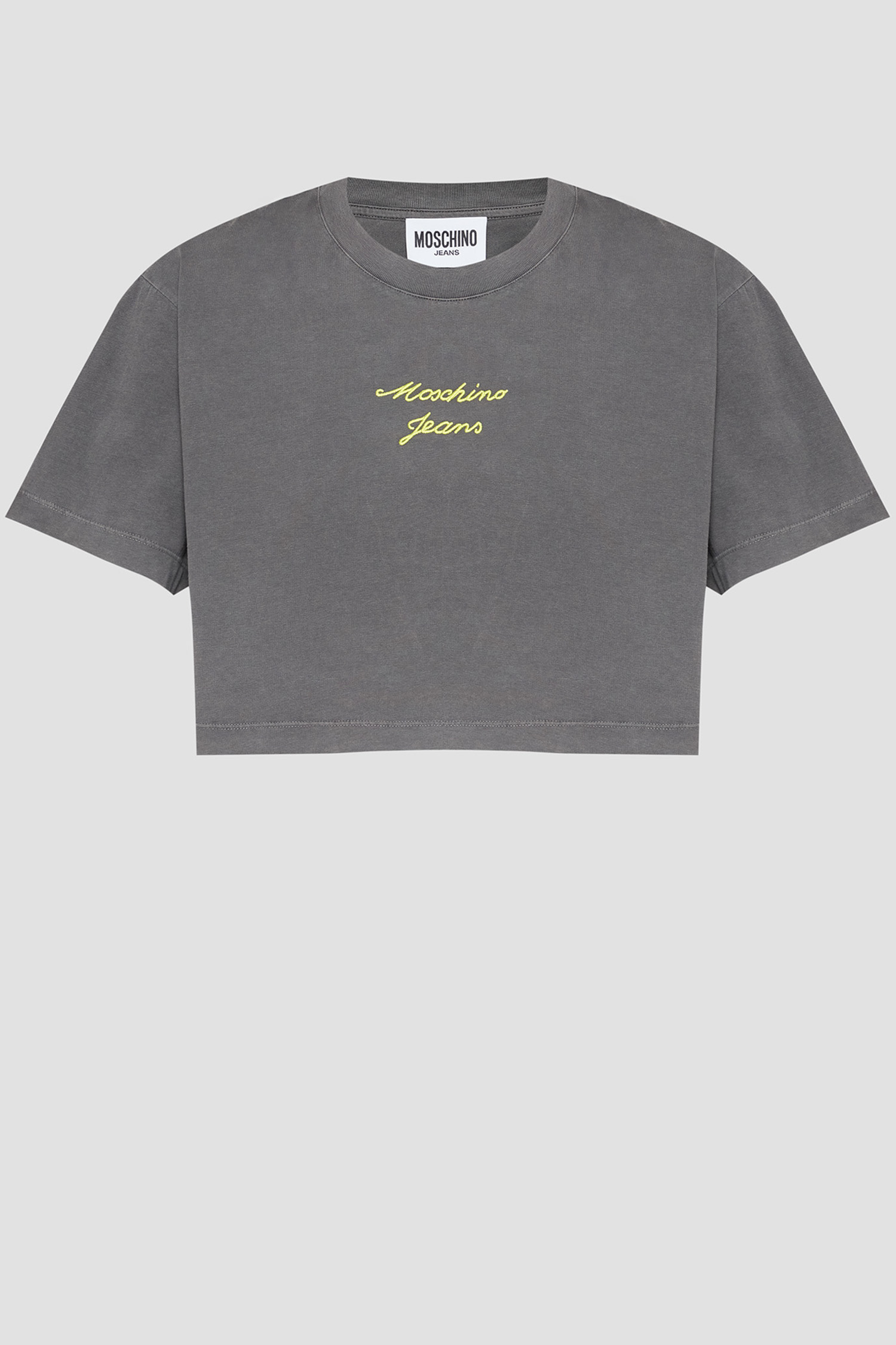 Женская серая футболка Moschino J0711.3234;2500