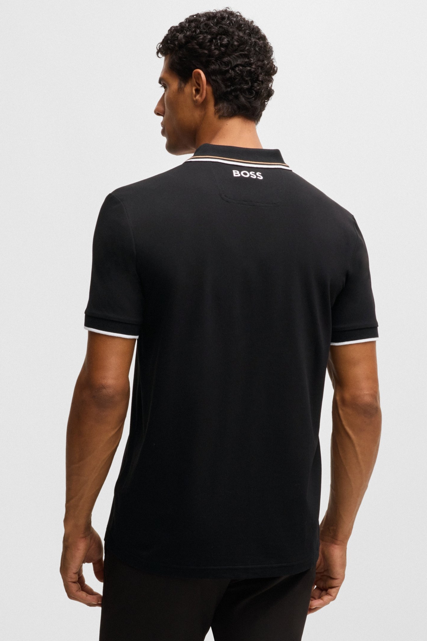 Мужское черное поло BOSS 50469102;002