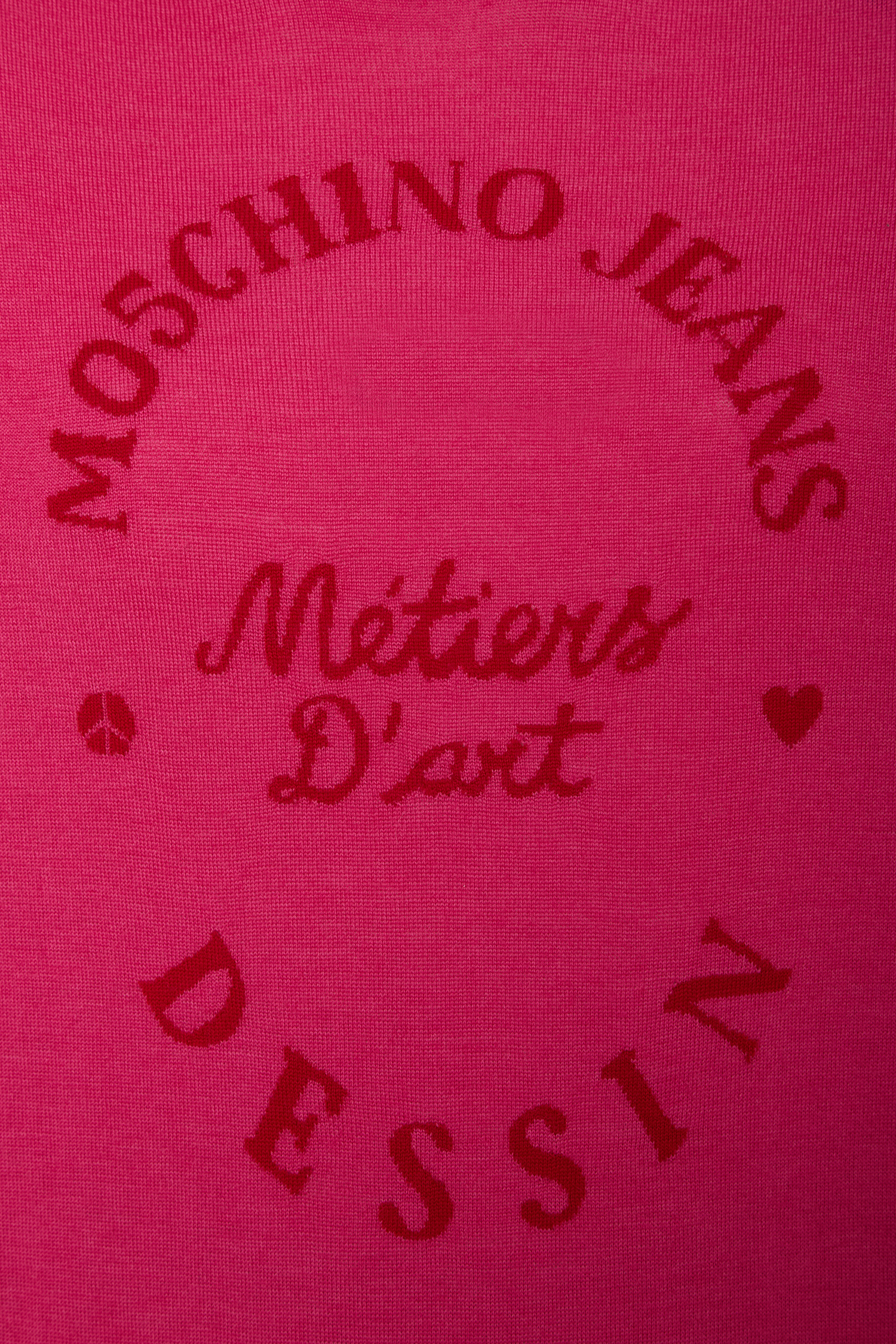 Женский розовый шерстяной гольф Moschino J0904.8700;2217