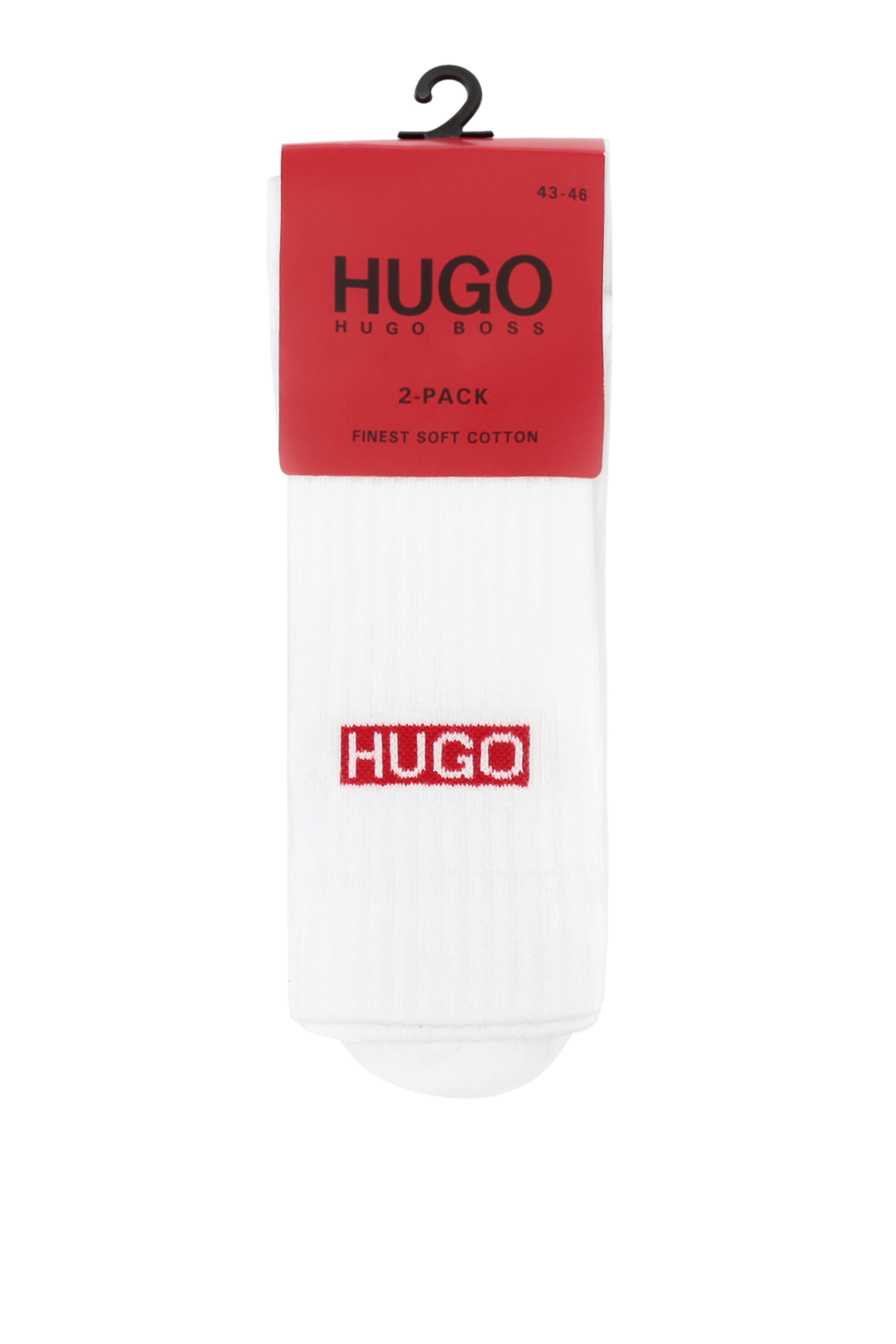 Чоловічі білі шкарпетки (2 пари) HUGO 50407473;100