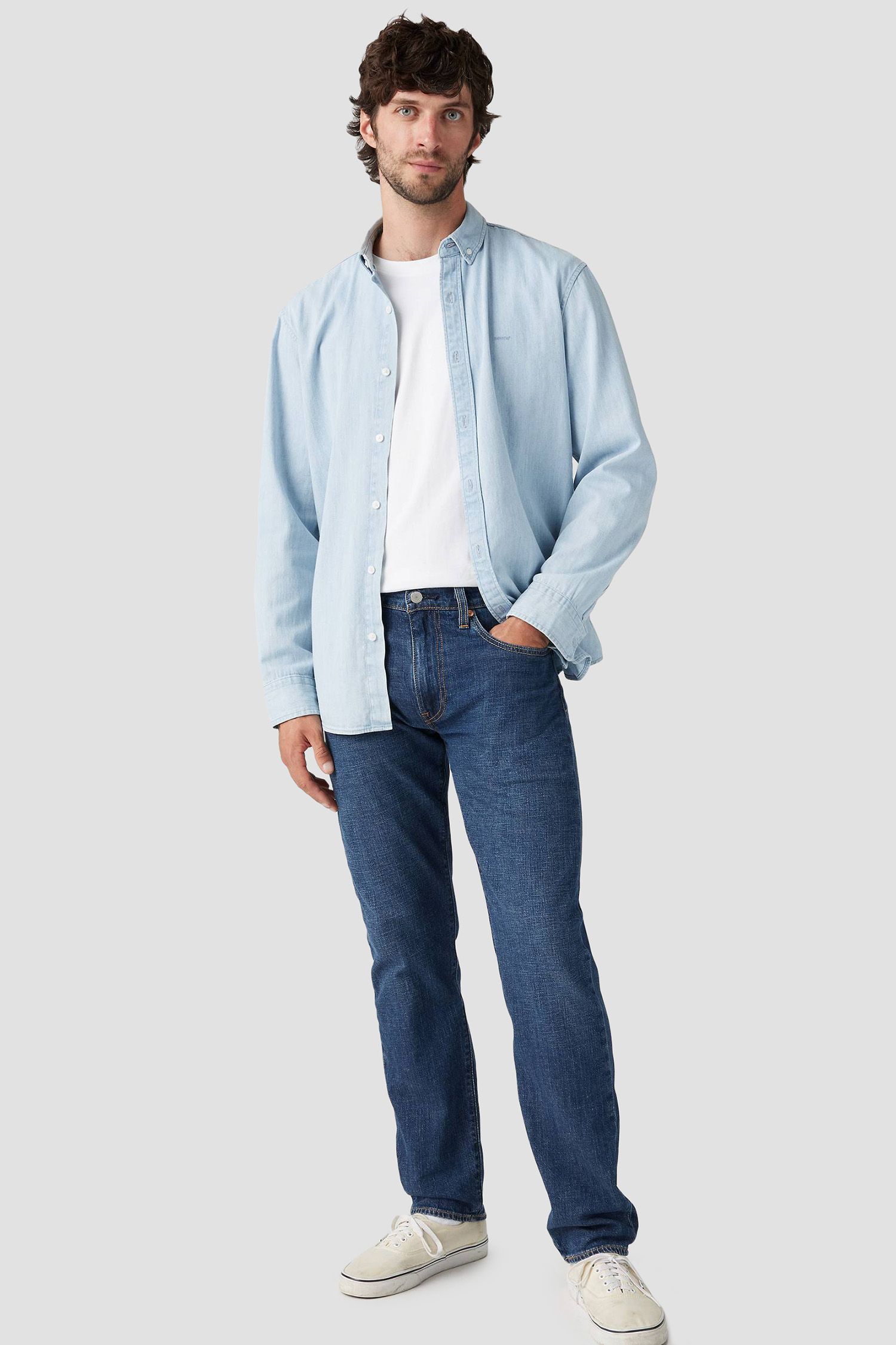 Мужские темно-синие джинсы 502™ Levi’s® 29507;1636