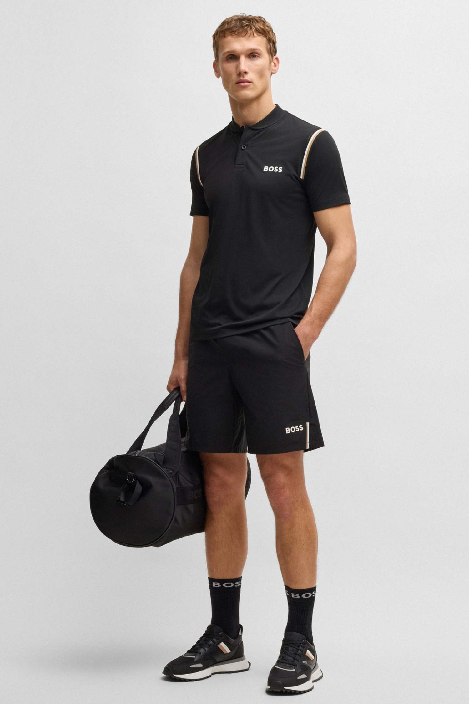 Мужское черное поло BOSS 50534347;001