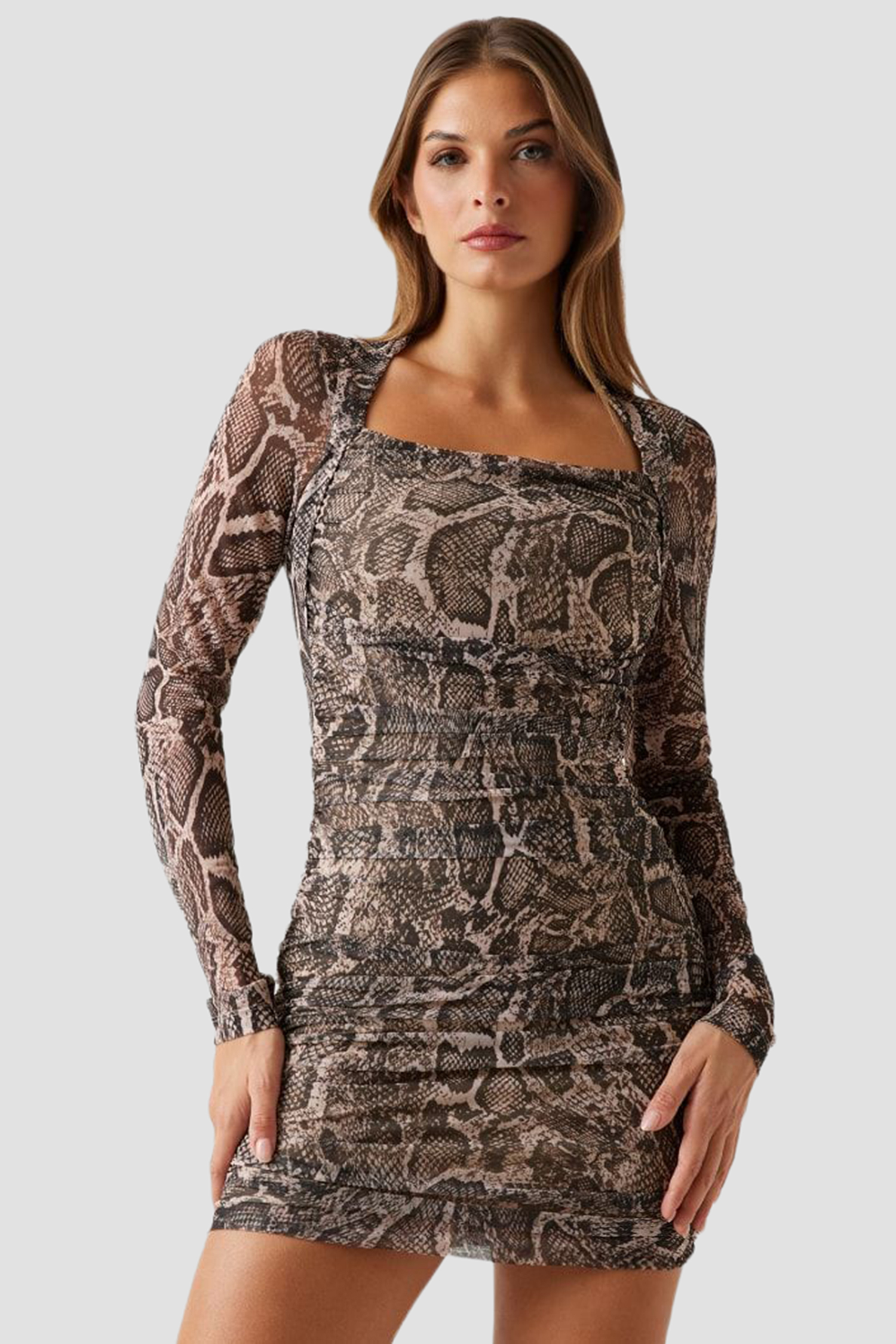 Женское платье с узором Guess W5BK65.KCZC2;P1UG