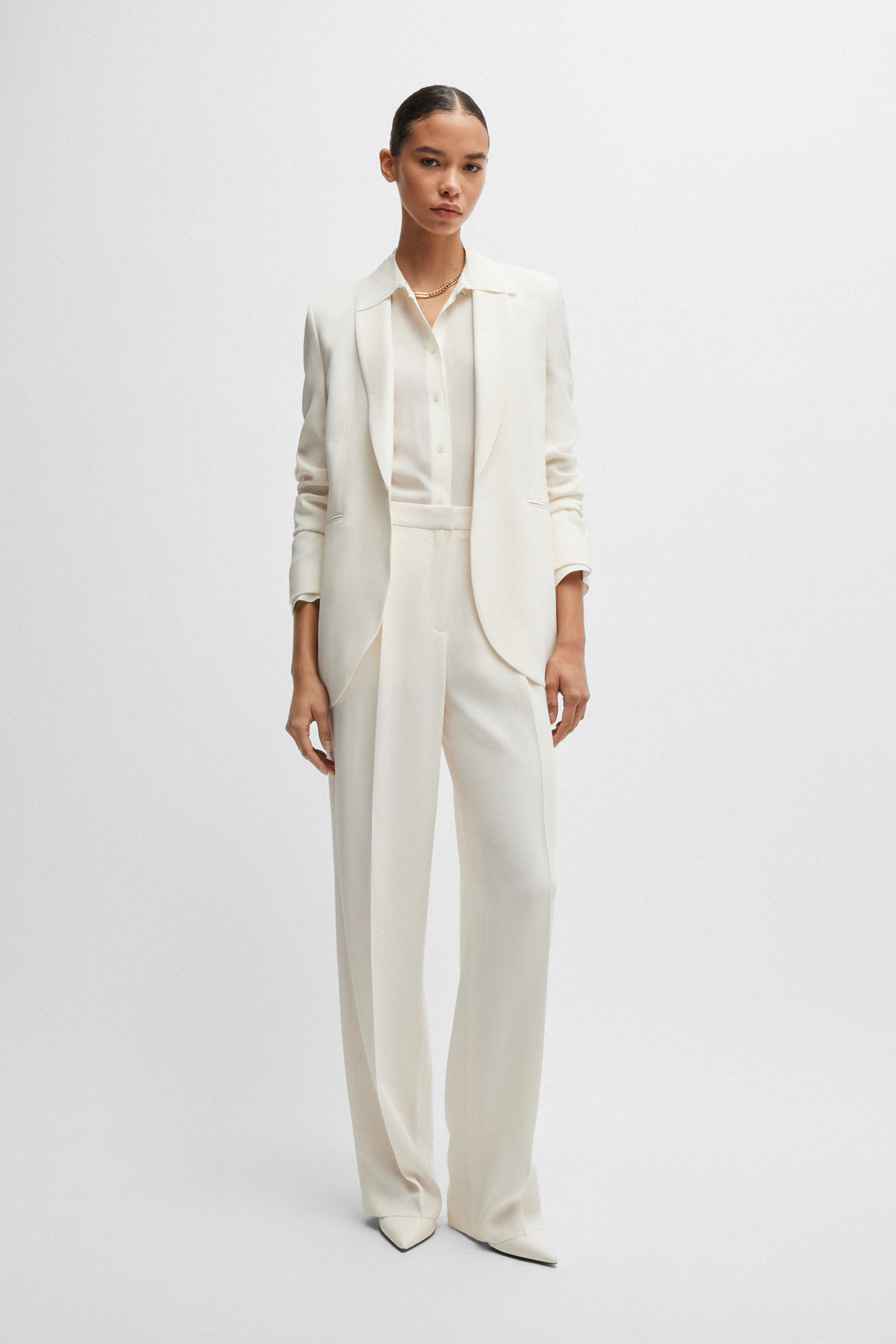 Жіночі білі брюки BOSS 50518419;118