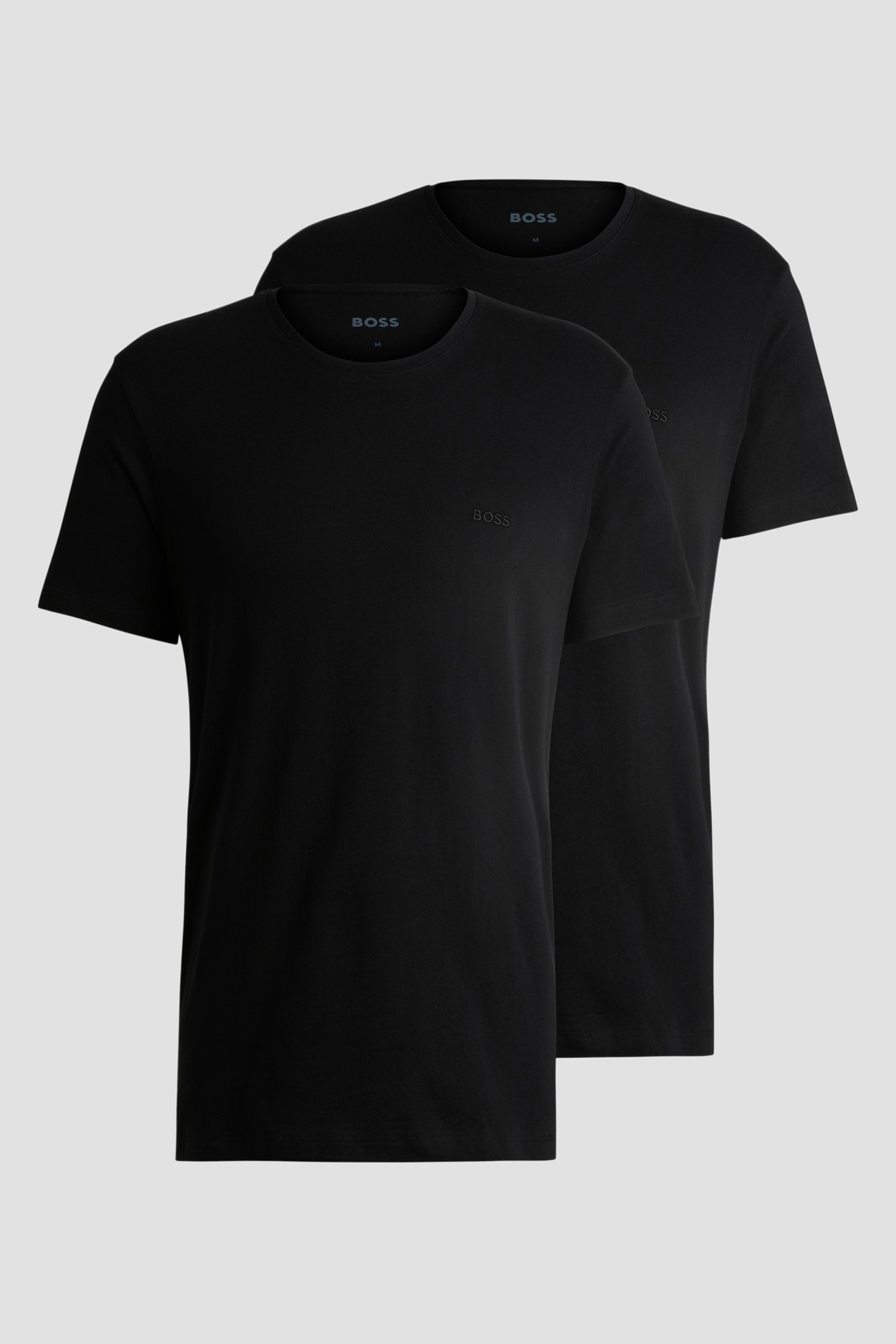Мужская черная футболка (2 шт) BOSS 50479536;001
