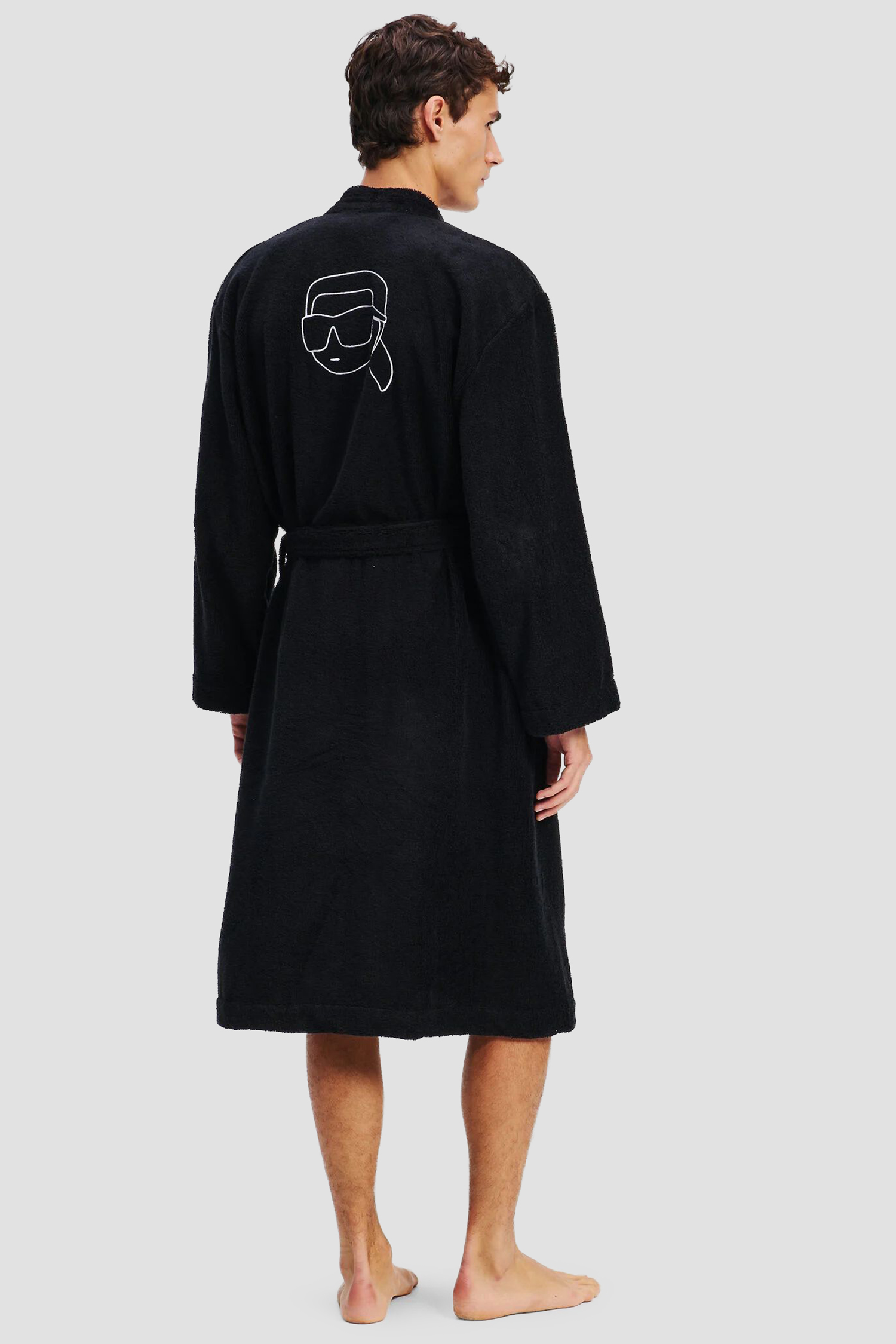 Чоловічий чорний халат Karl Lagerfeld A1M45011;999