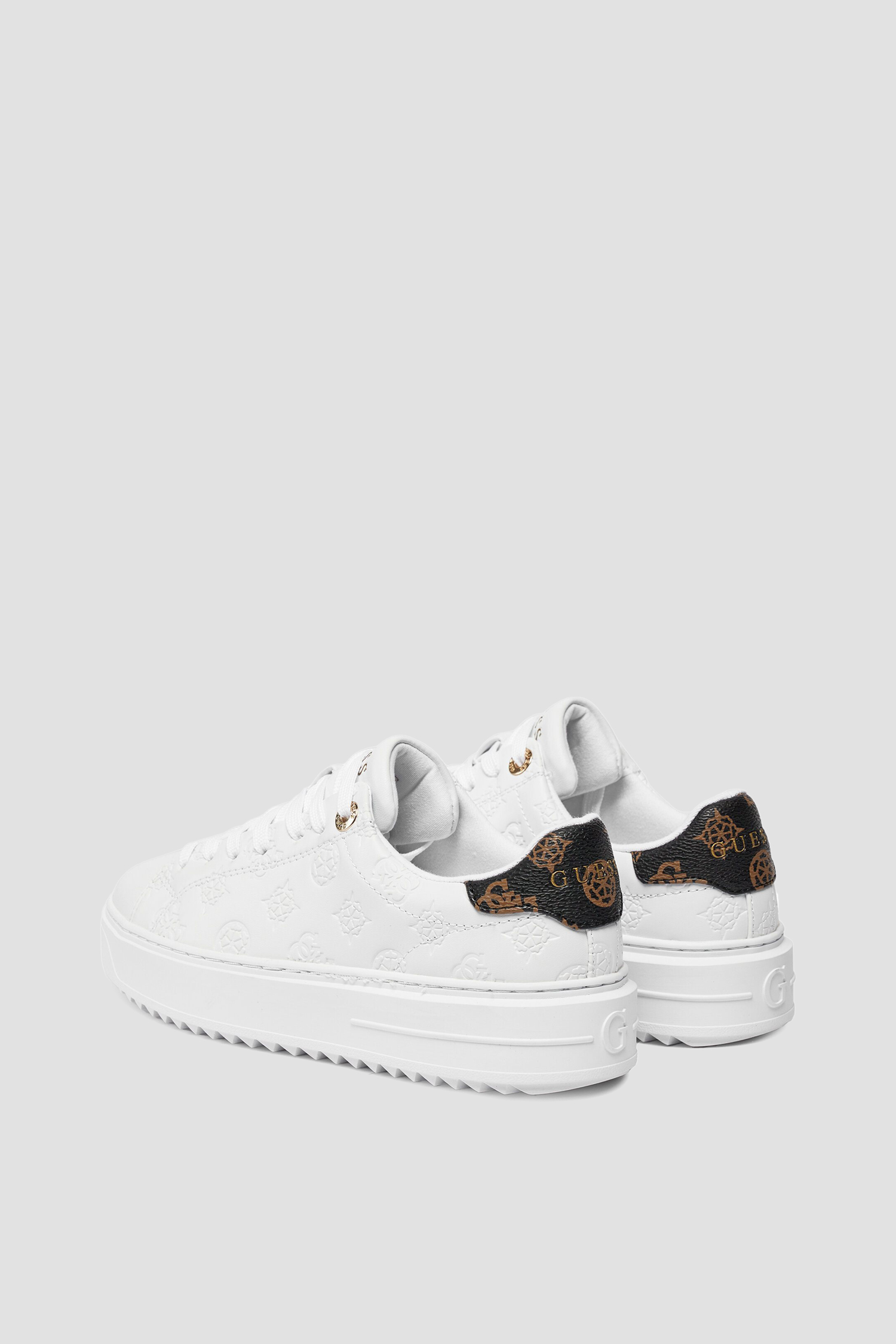 Женские белые сникерсы Guess FLPDS4.FAL12;WHITE