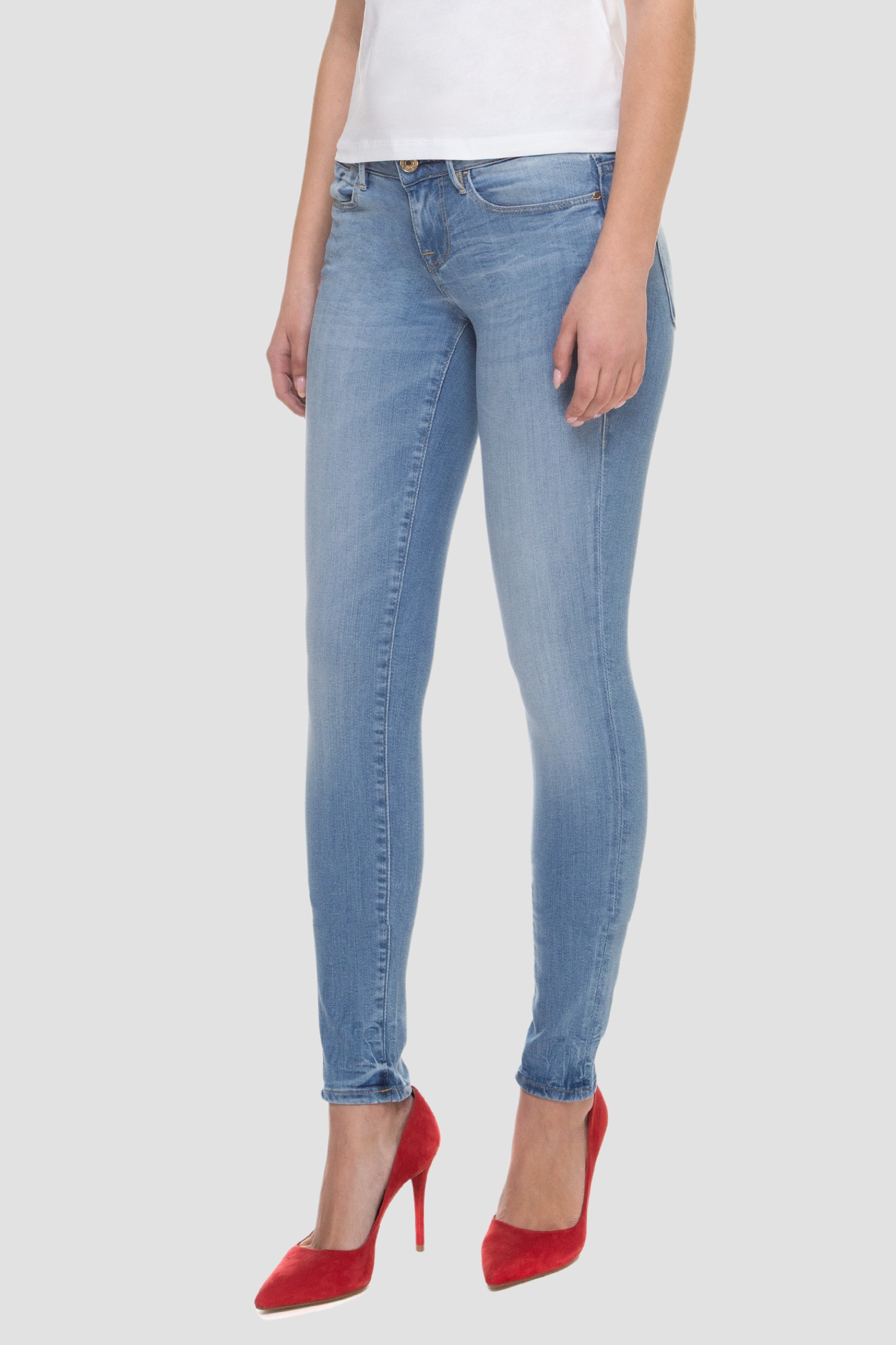 Жіночі блакитні джинси JEGGING Ultra Skinny Low Guess W92A27.D32J3;BLFH