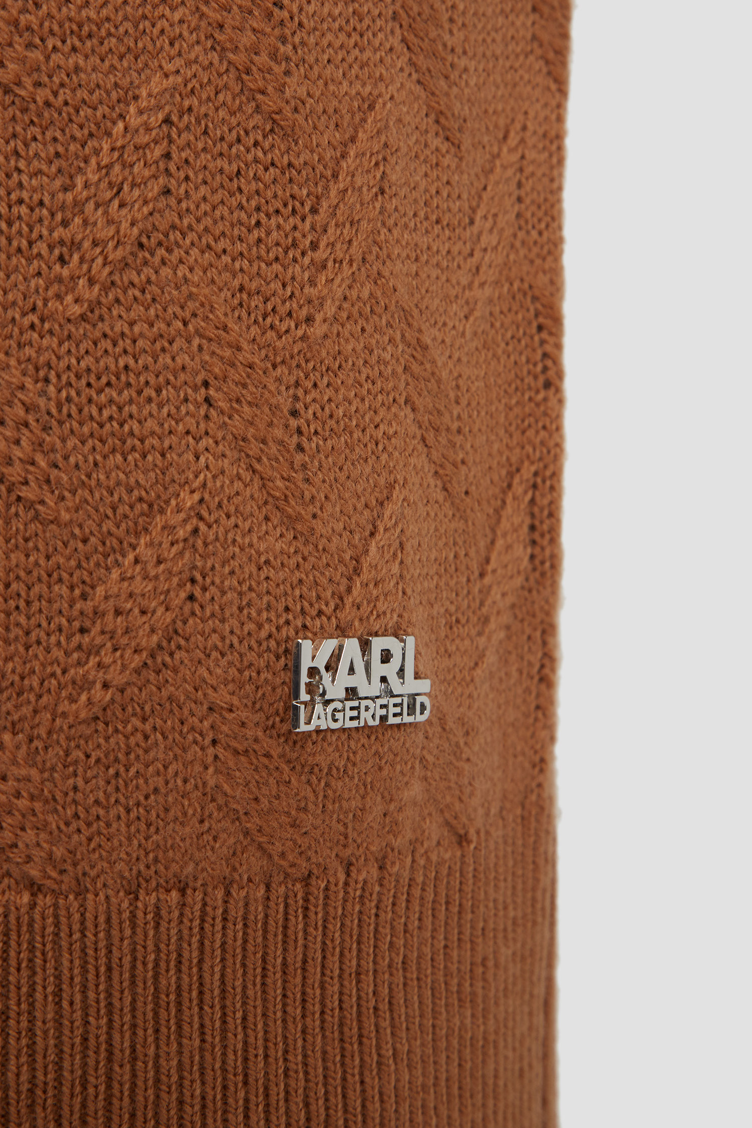 Мужской рыжий шерстяной джемпер Karl Lagerfeld 544399.655019;440