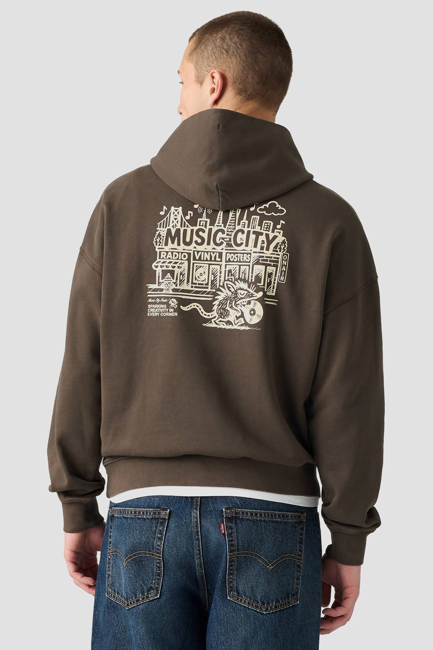 Чоловіче коричневе худі Levi’s® 003R1;0024